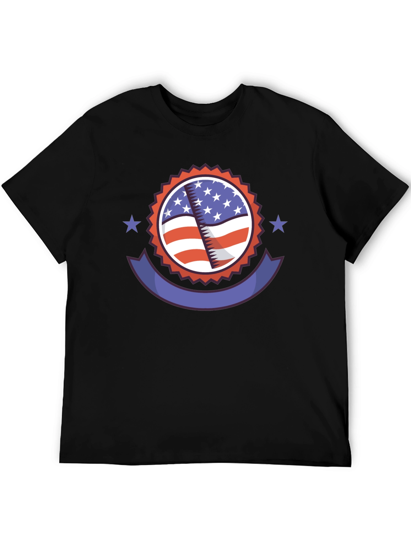 Patriotic American Flag Graphic T-Shirt