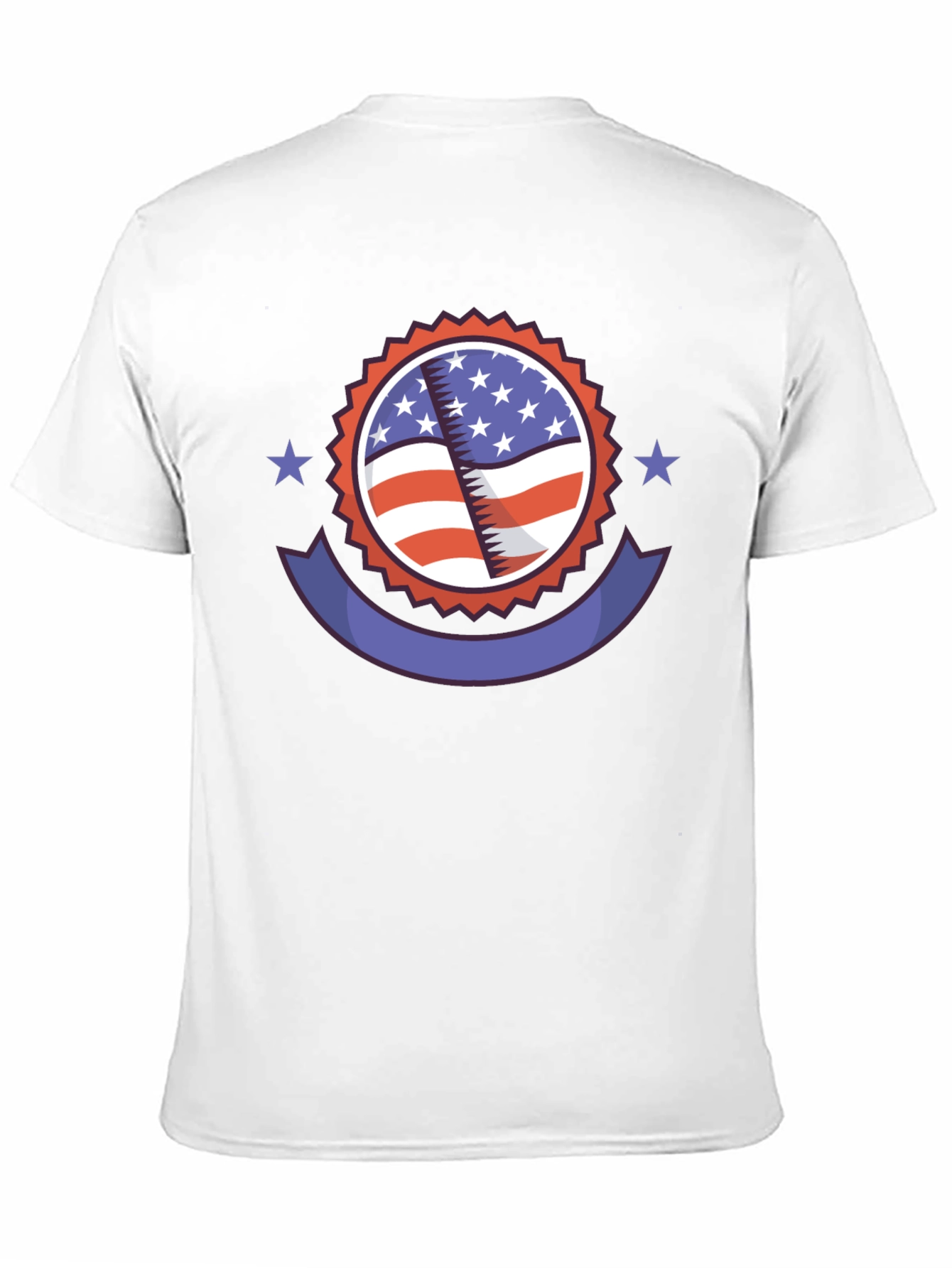 Patriotic American Flag Graphic T-Shirt
