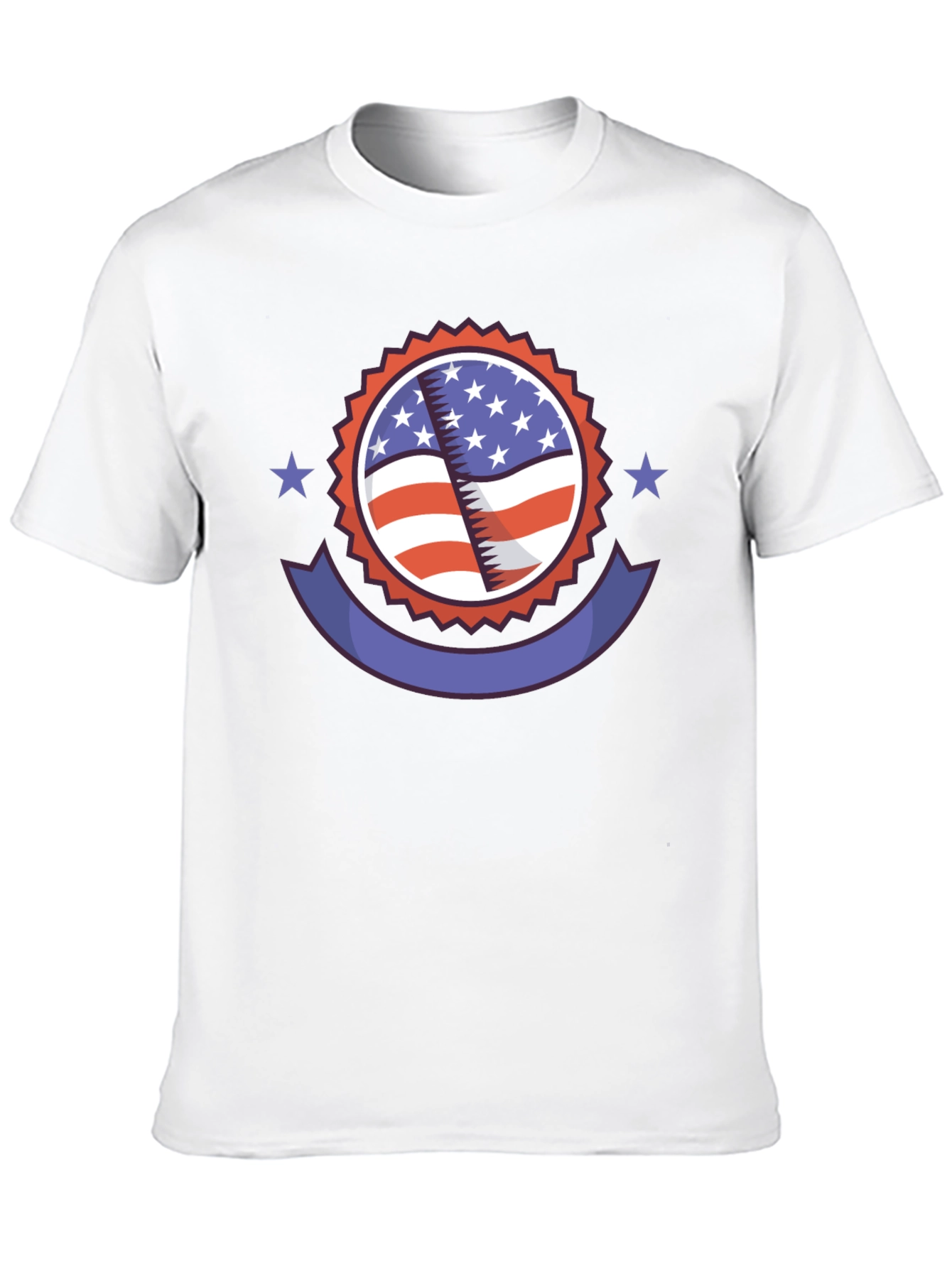 Patriotic American Flag Graphic T-Shirt