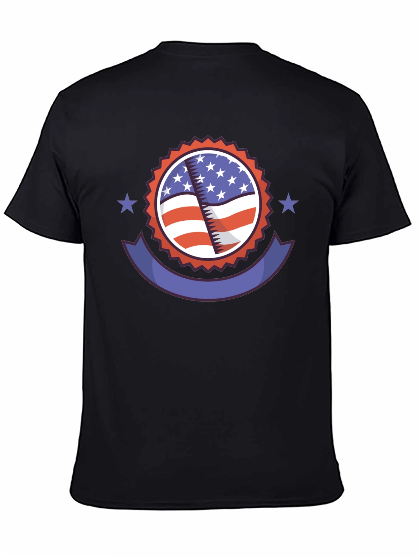 Patriotic American Flag Graphic T-Shirt