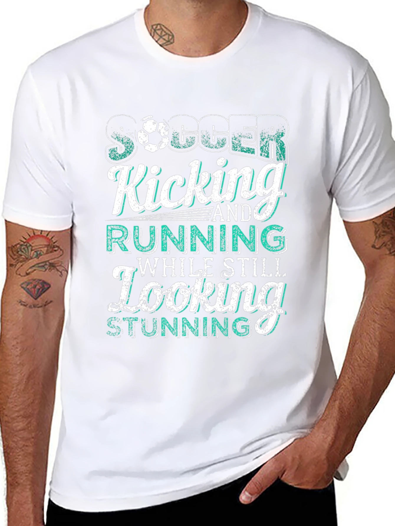Soccer Kicking Running Still Looking Stunning T-Shirt