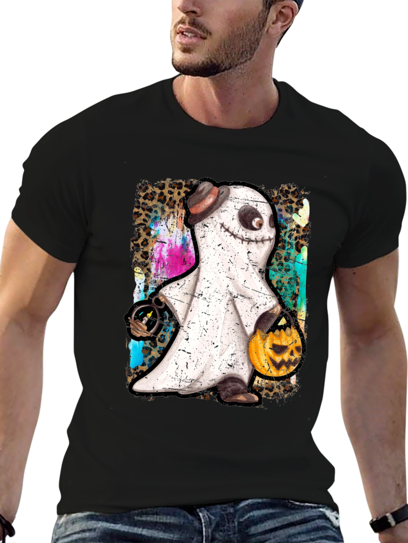 Spooky Ghost Halloween T-Shirt