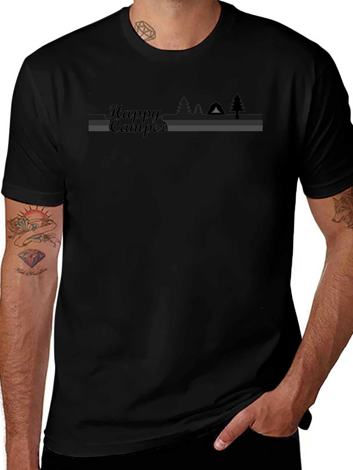 Happy Camper Graphic Tee - Adventure Ready!