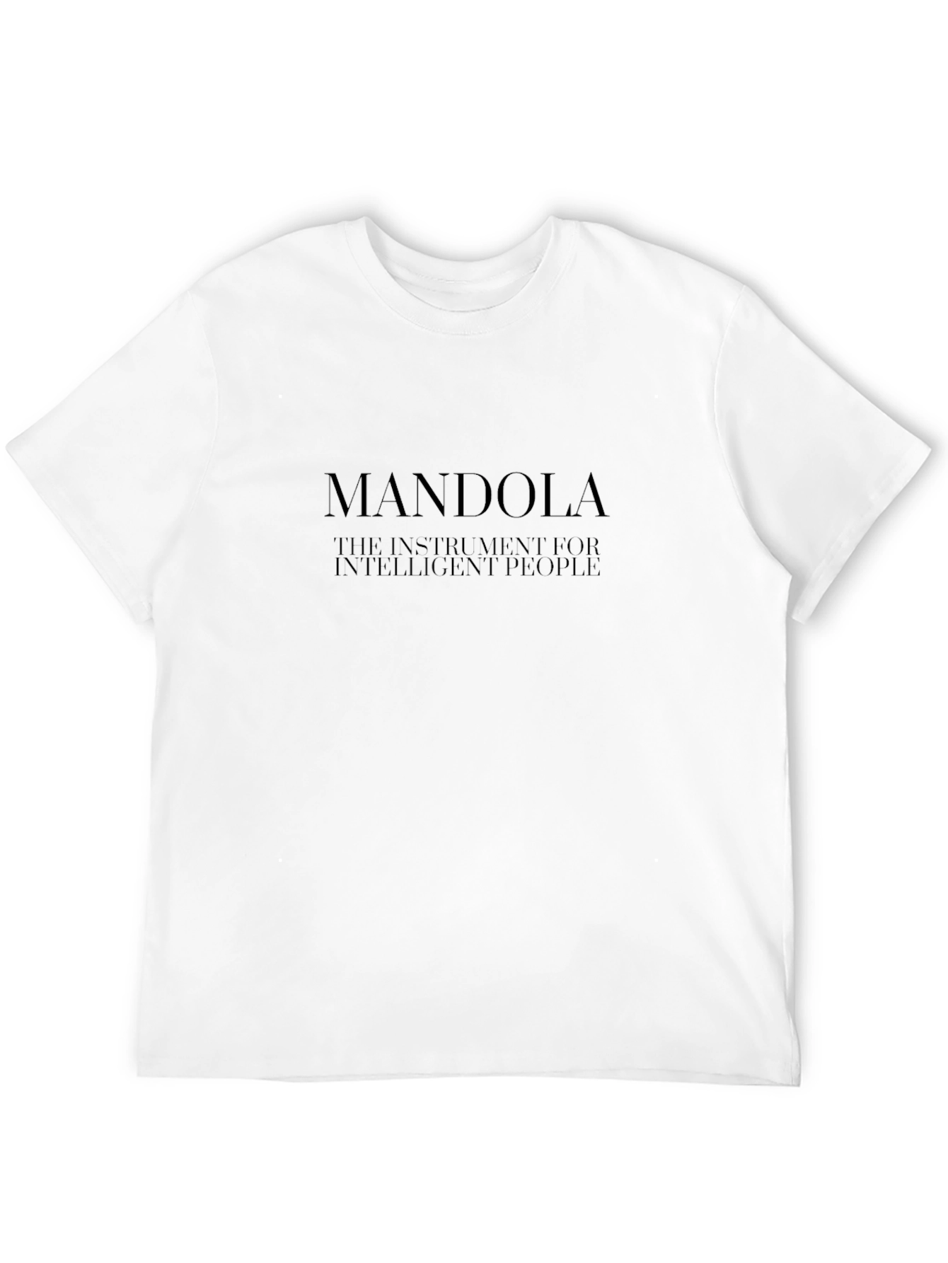 Mandola Intelligent People Black Graphic Tee
