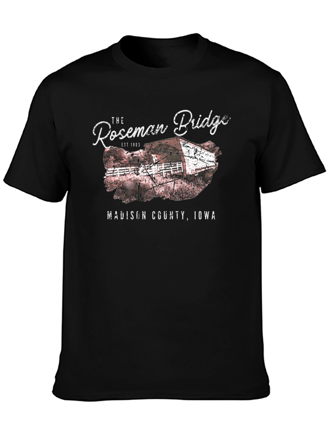 Roseman Bridge Iowa Graphic Tee