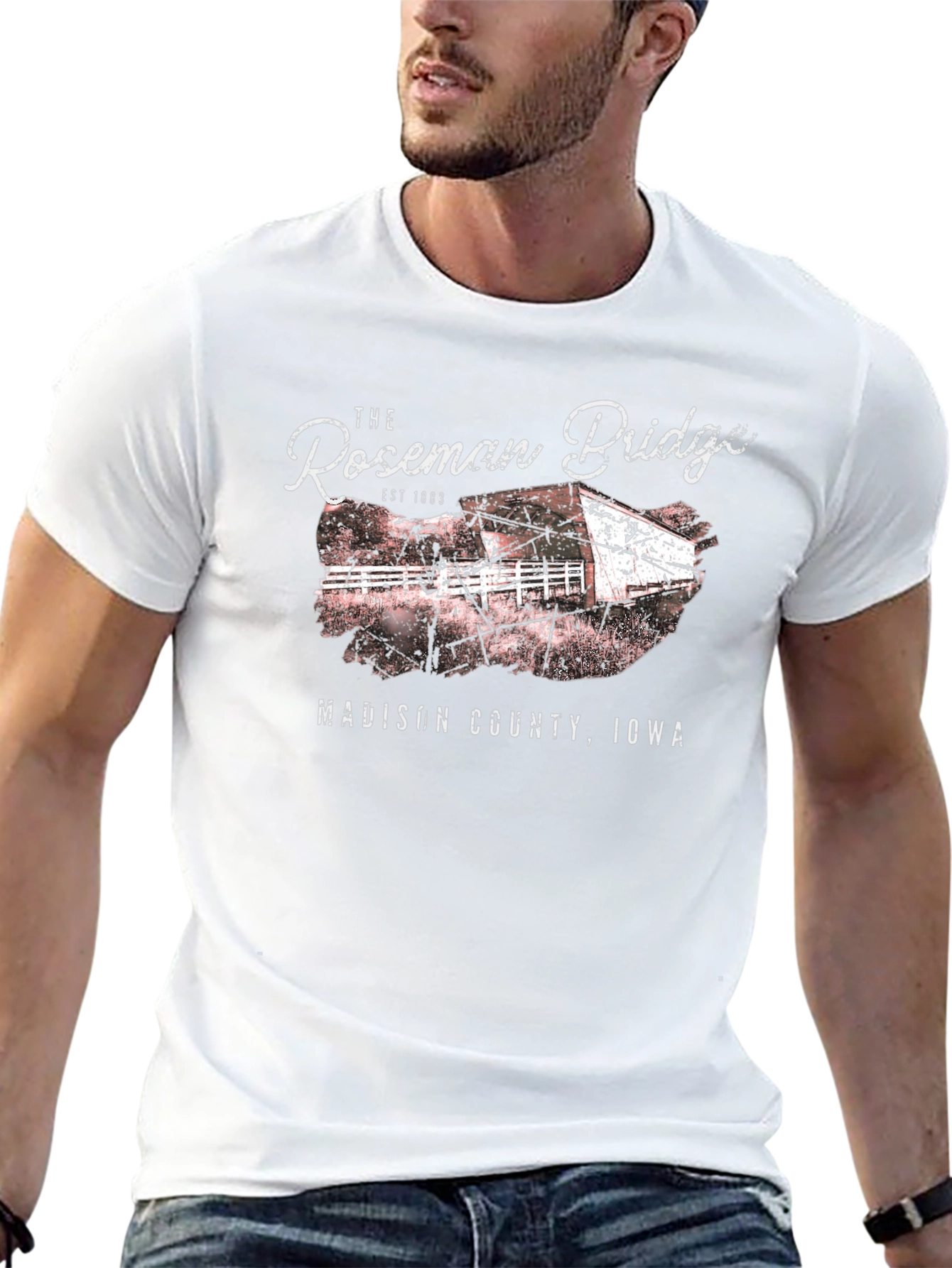Roseman Bridge Iowa Graphic Tee