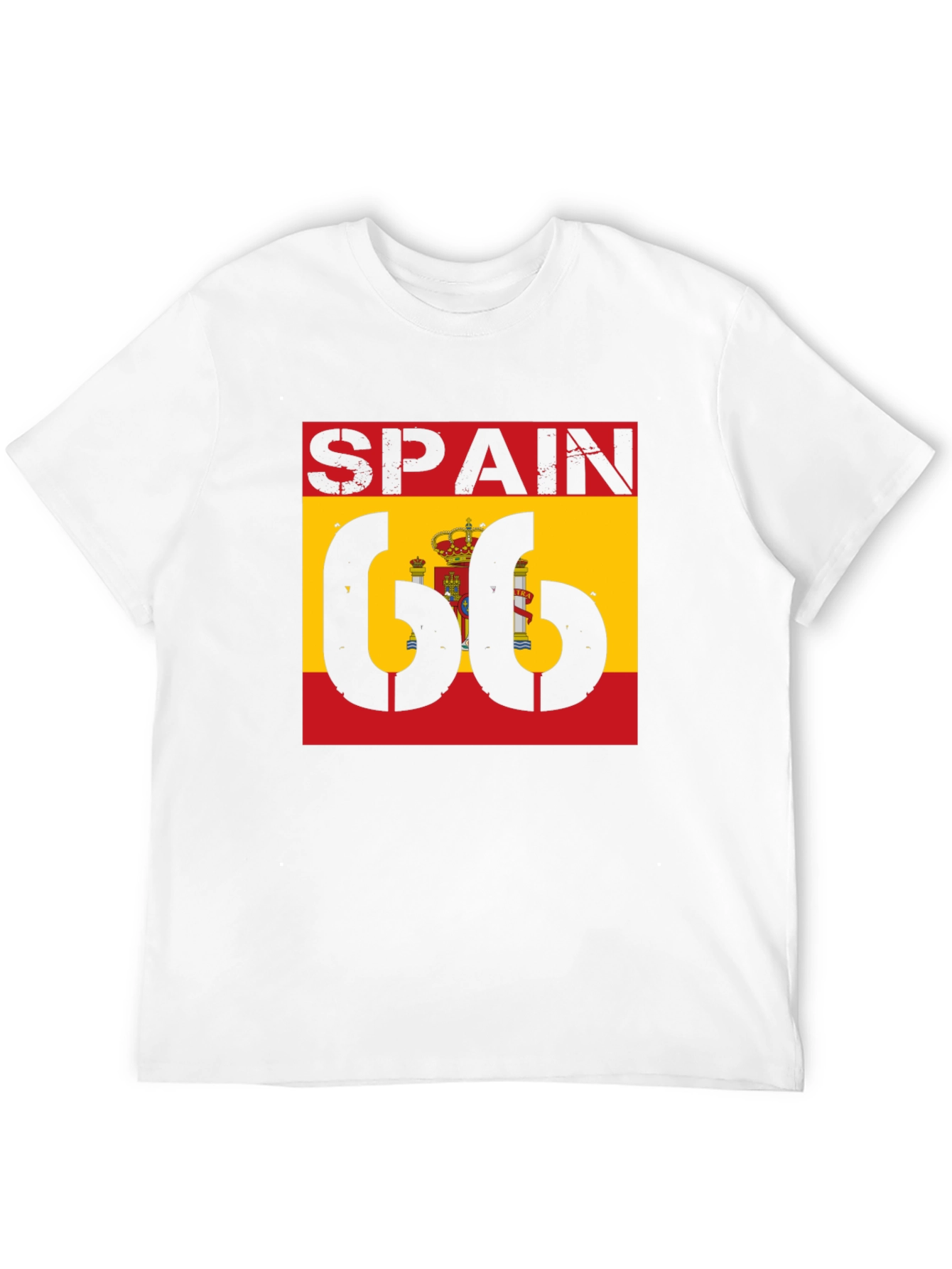 Spain Flag 66 Black T-Shirt