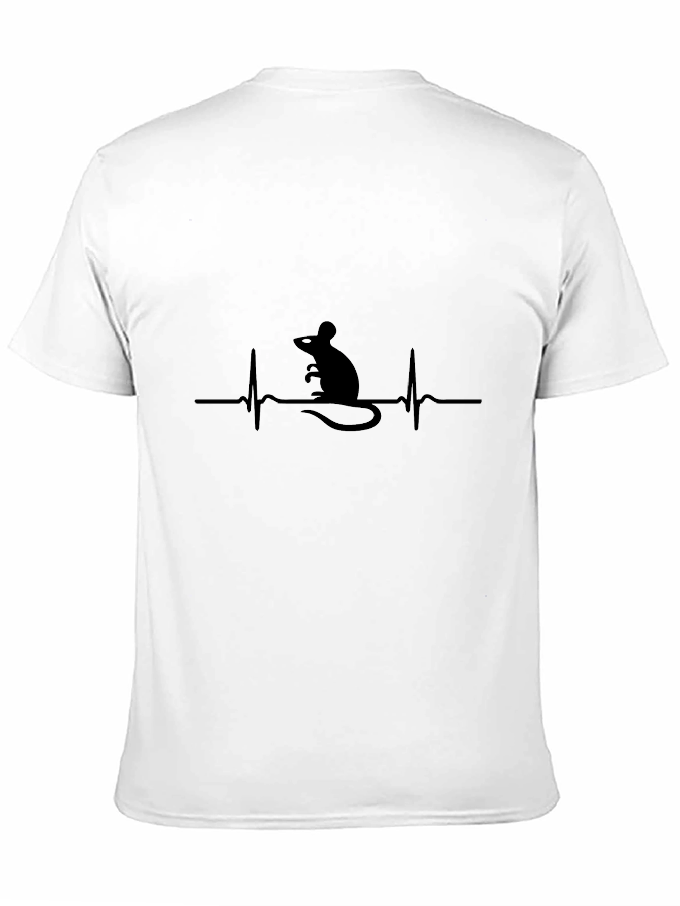 Mouse Heartbeat T-Shirt - Black Graphic Tee