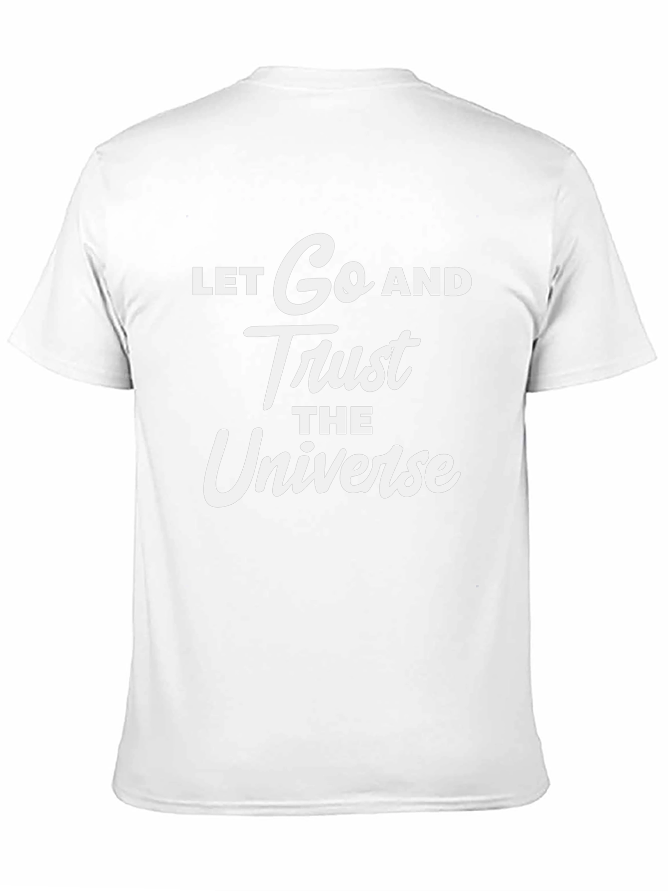 Let Go And Trust The Universe Black T-Shirt