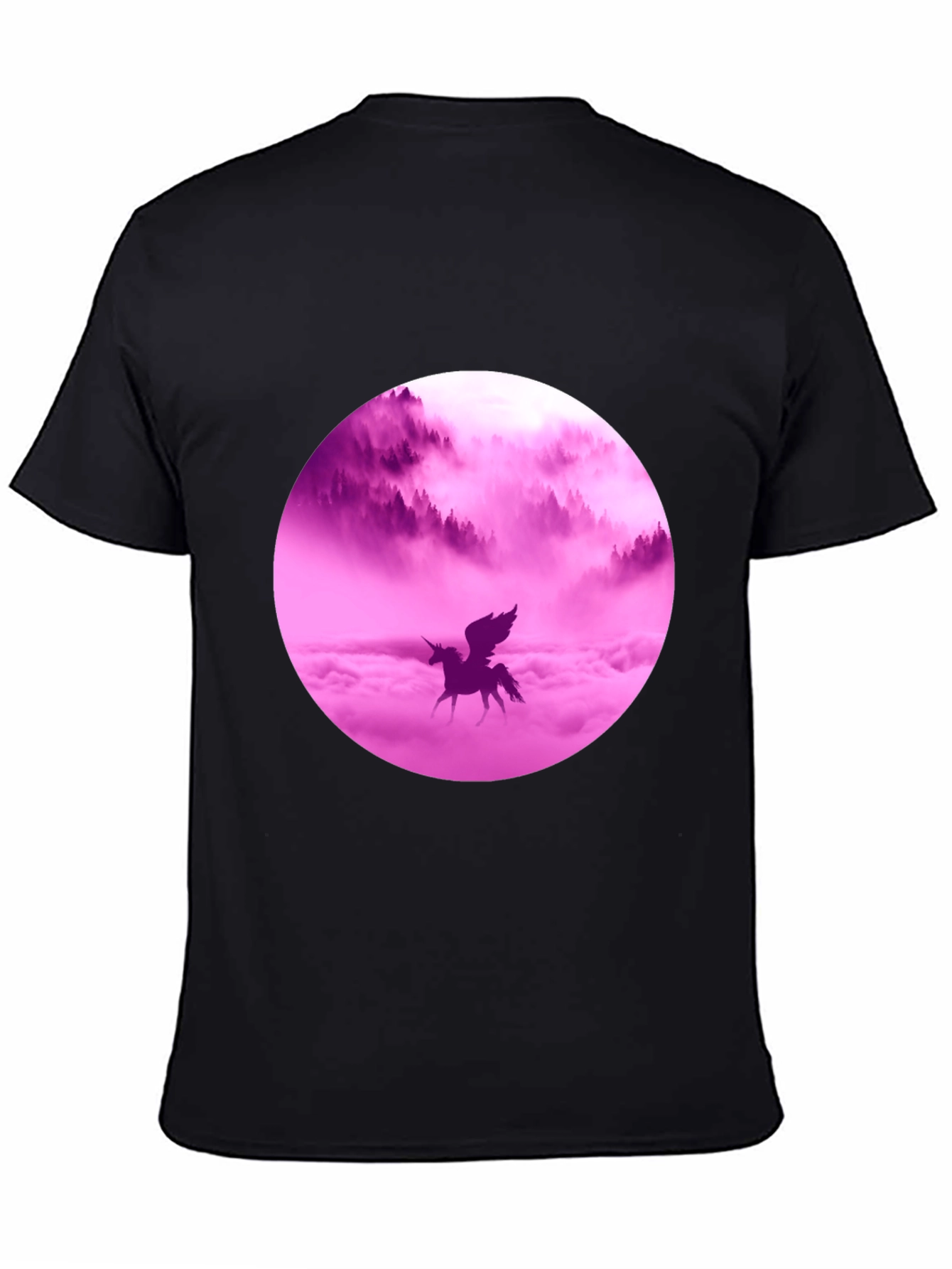 Unicorn Dreams Graphic Tee - Black