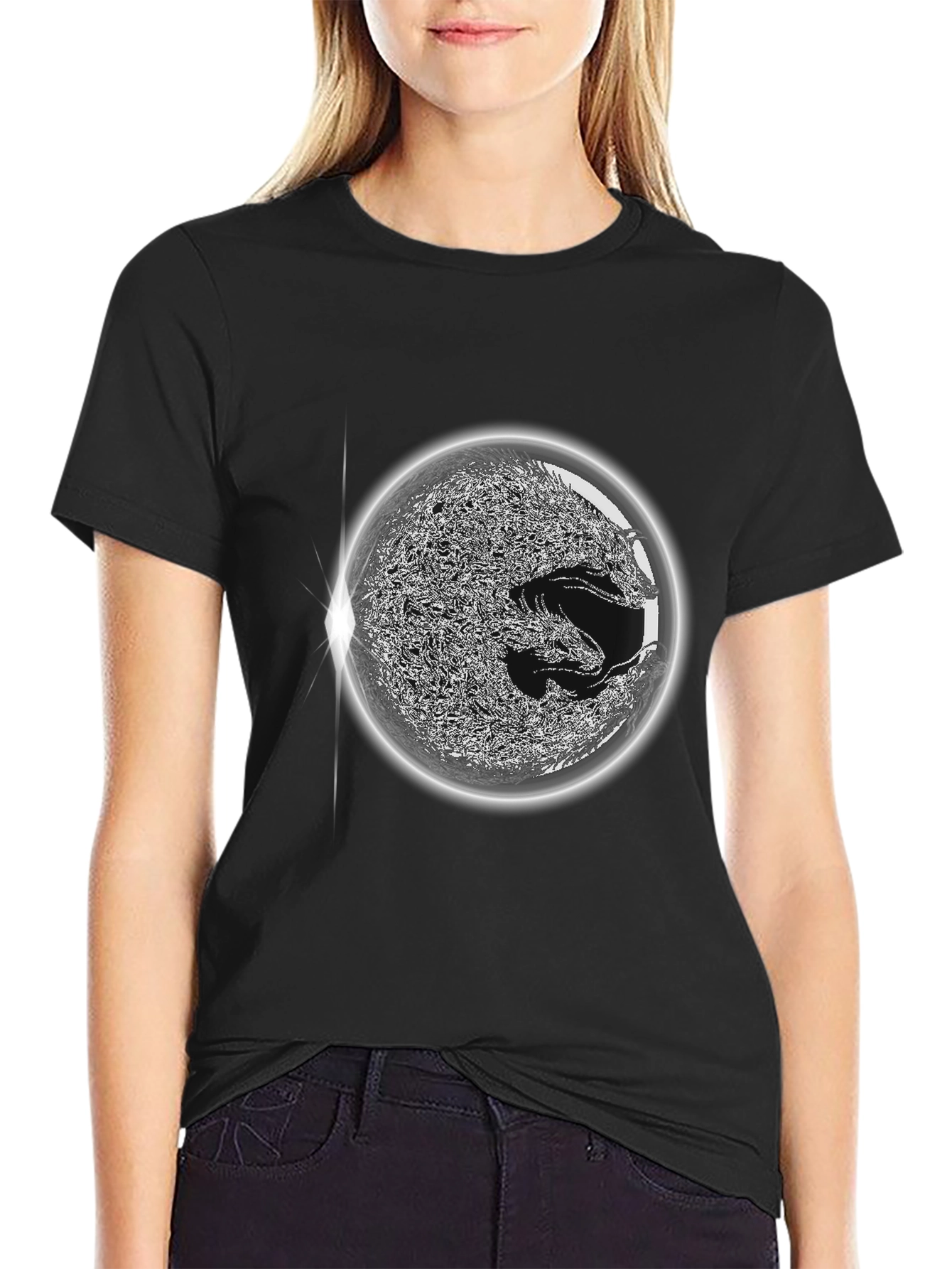 Mystic Dragon Sphere Graphic T-Shirt