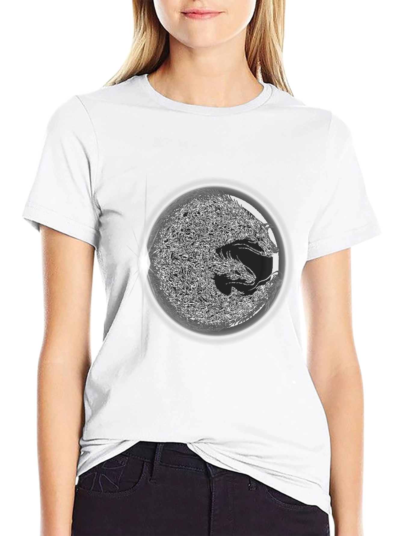 Mystic Dragon Sphere Graphic T-Shirt