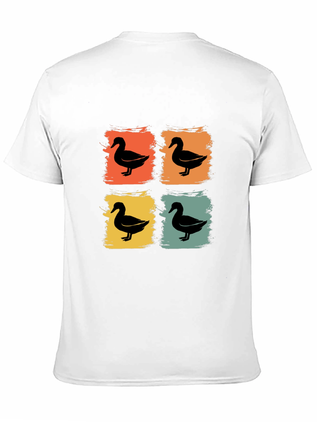 Retro Duck Square T-Shirt - Black