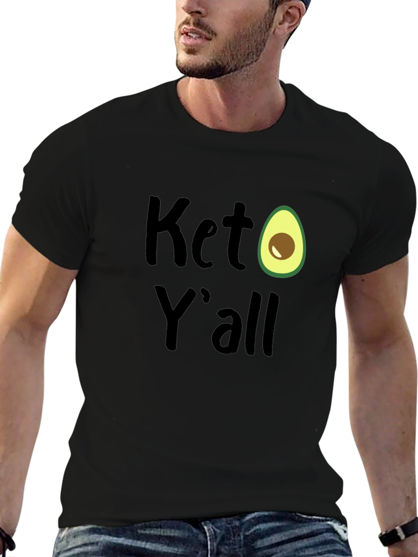 Keto Yall Avocado Graphic T-Shirt