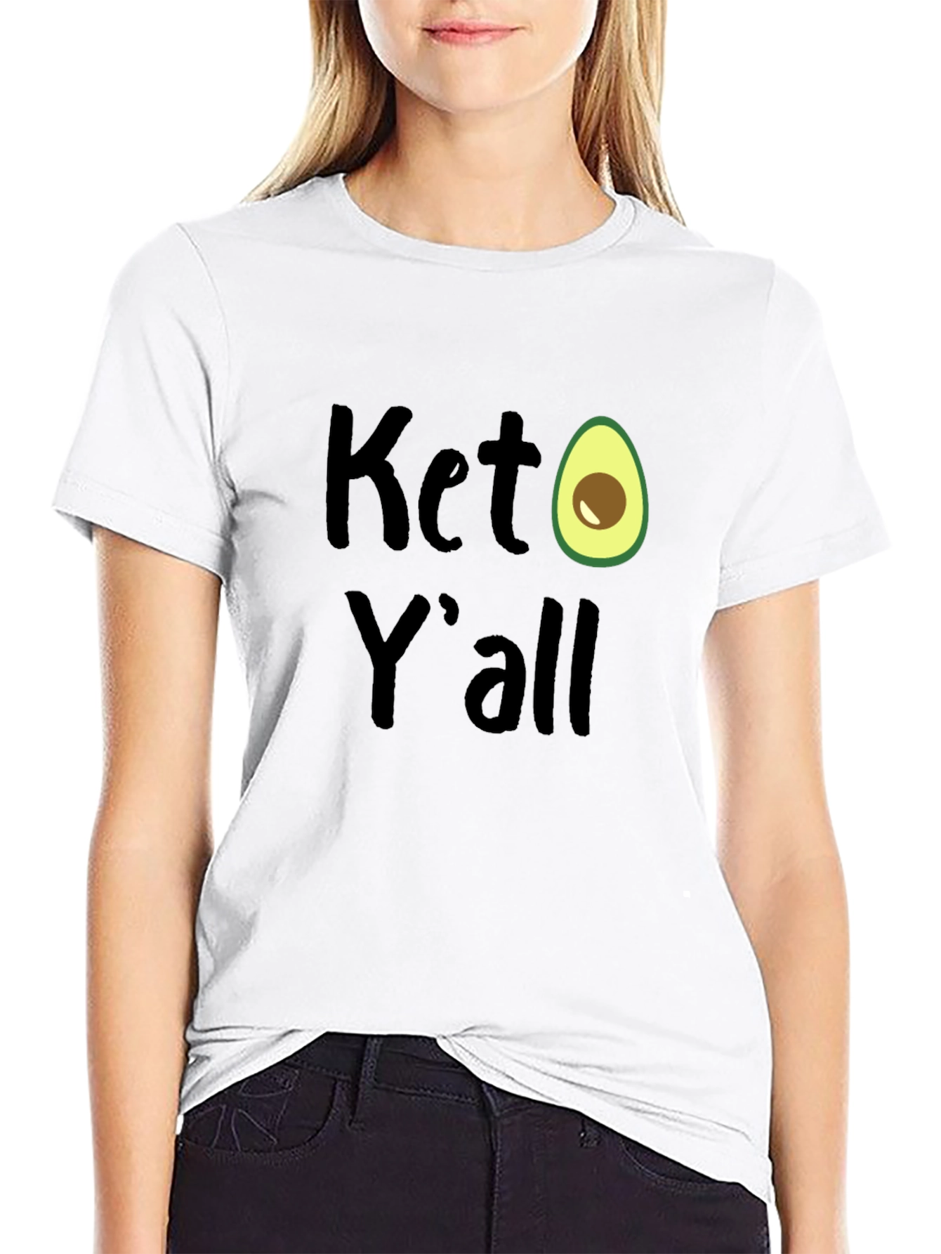 Keto Yall Avocado Graphic T-Shirt