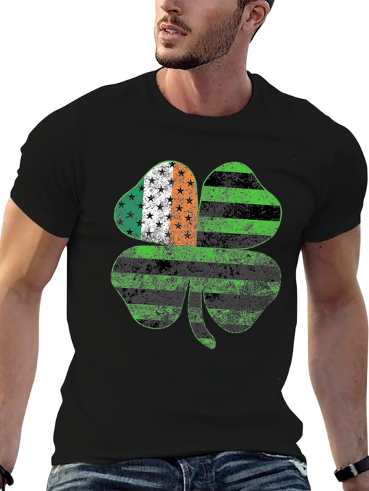 St. Patricks Day Clover Graphic Tee