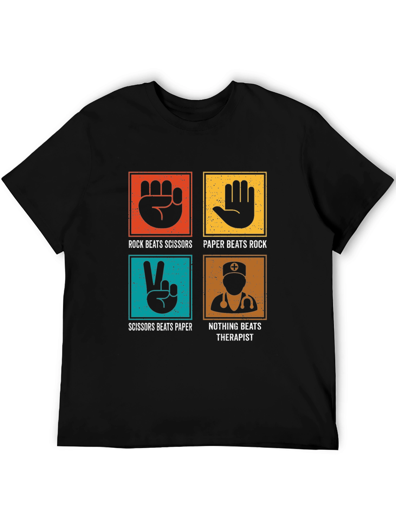 Rock Paper Scissors Therapist Graphic Tee