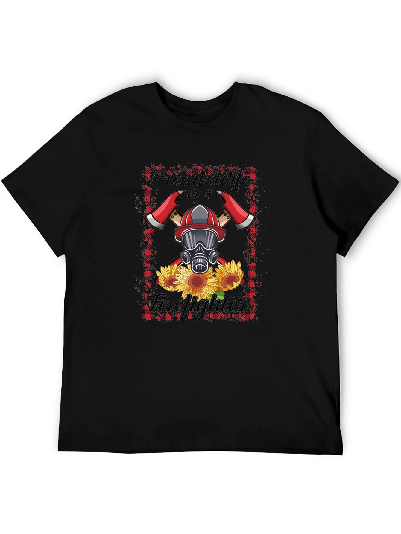 Proud Firefighter Wife Graphic T-Shirt