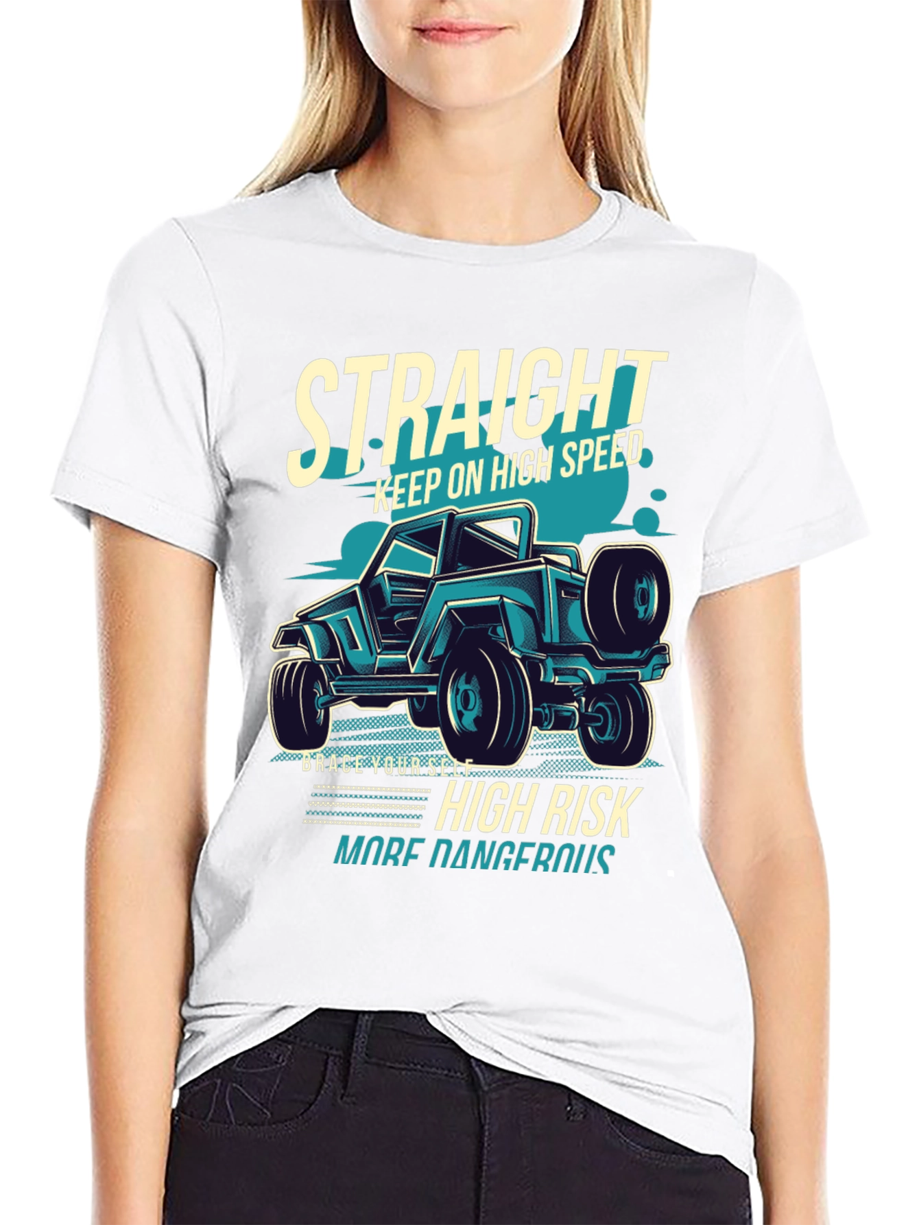 Straight High Speed Graphic Tee - Off-Road Adventure