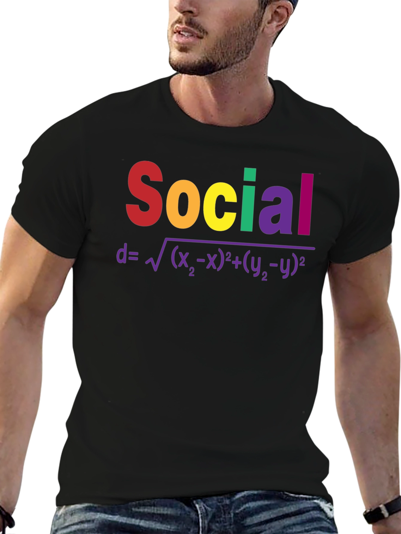 Social Distance T-Shirt Math Formula Tee