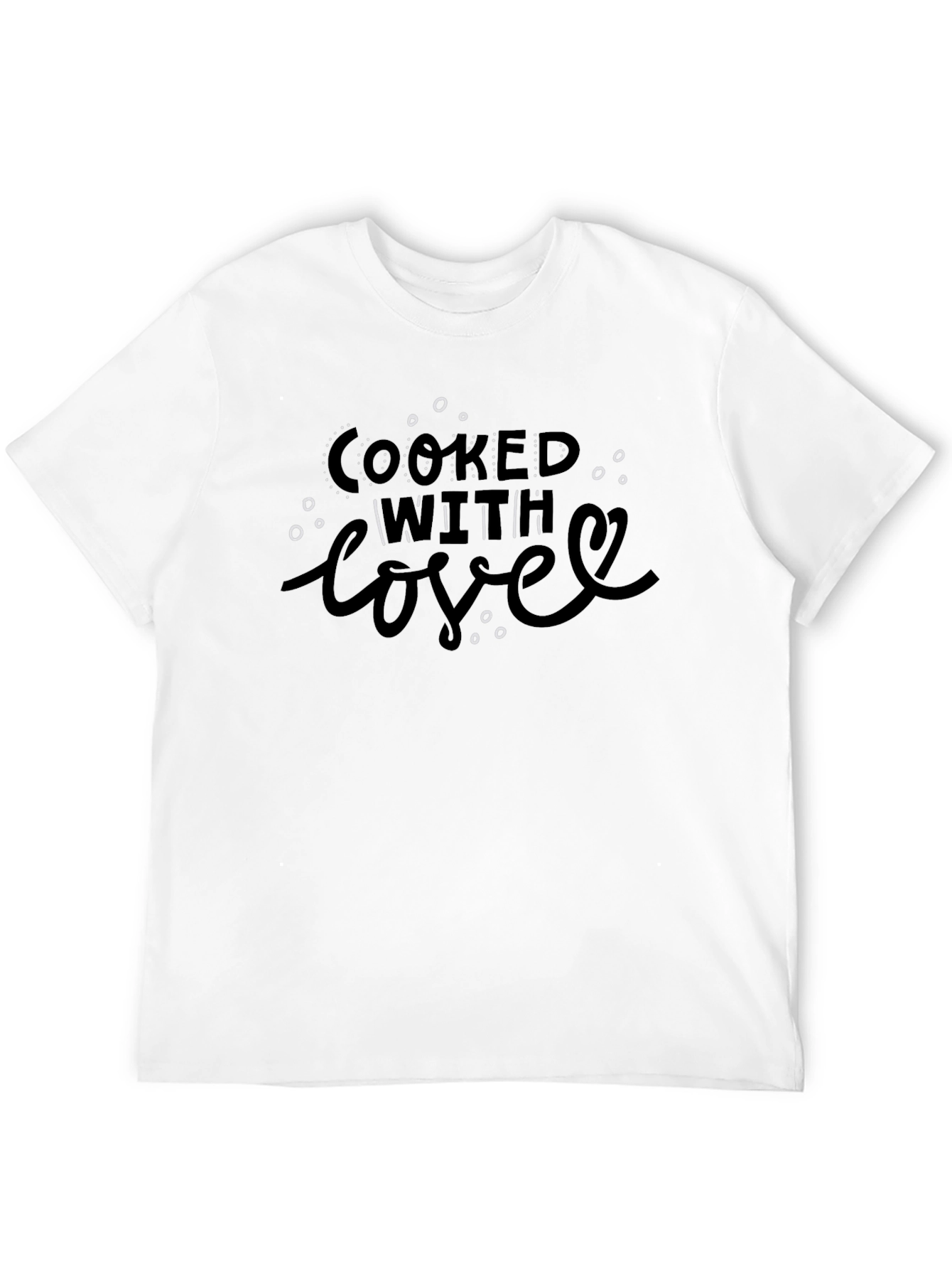 Cooked with Love Black Graphic Tee