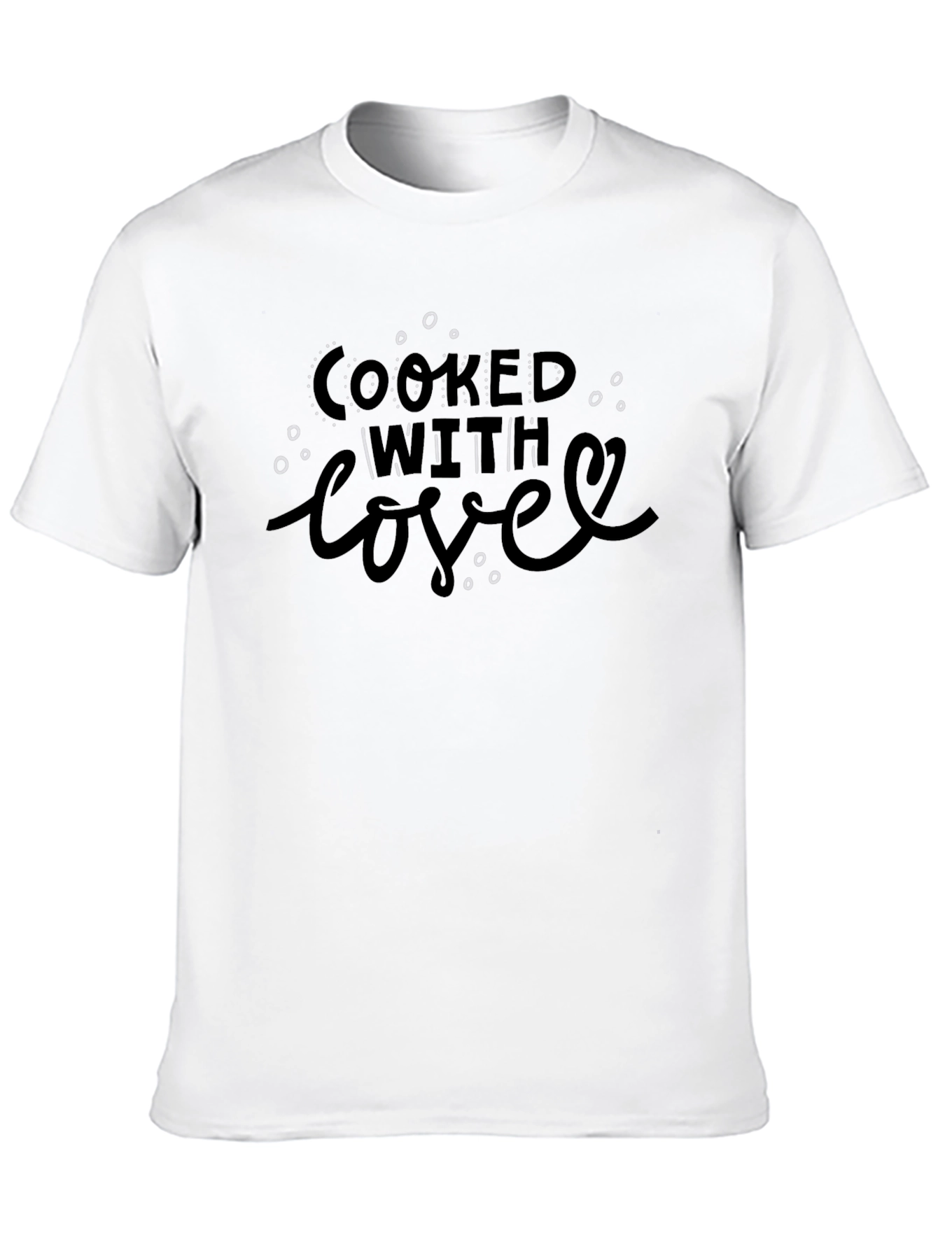 Cooked with Love Black Graphic Tee