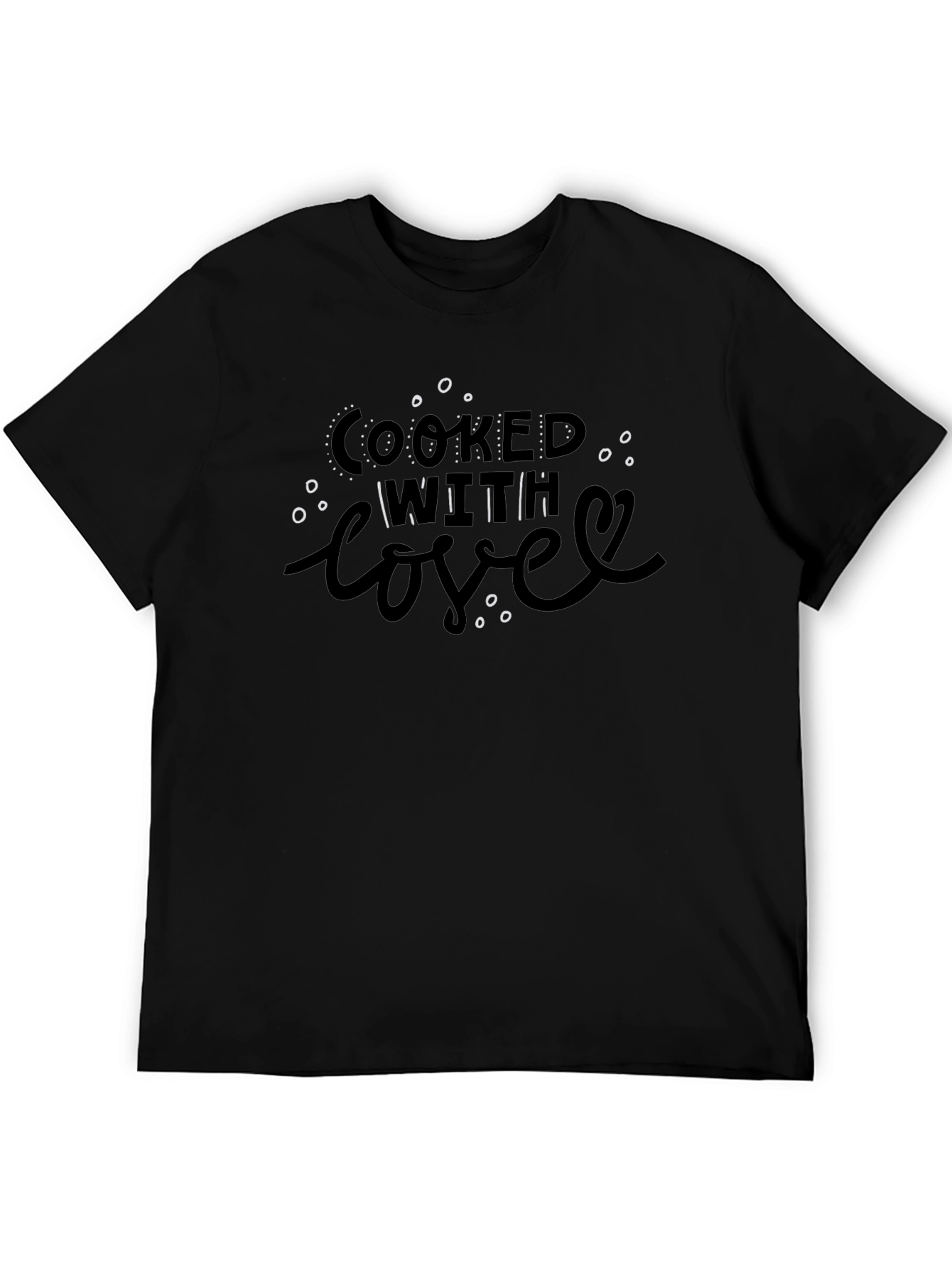 Cooked with Love Black Graphic Tee
