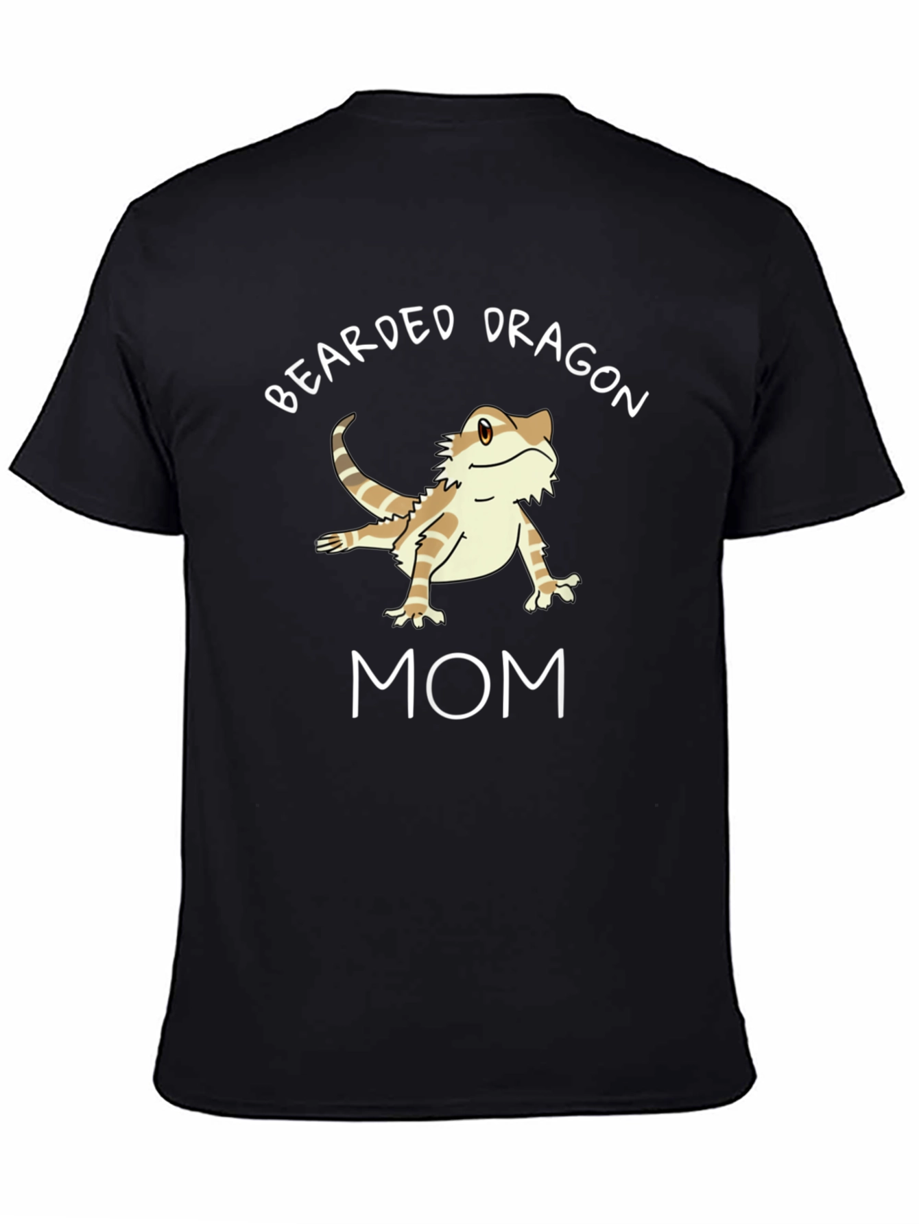 Bearded Dragon Mom Black Graphic Tee