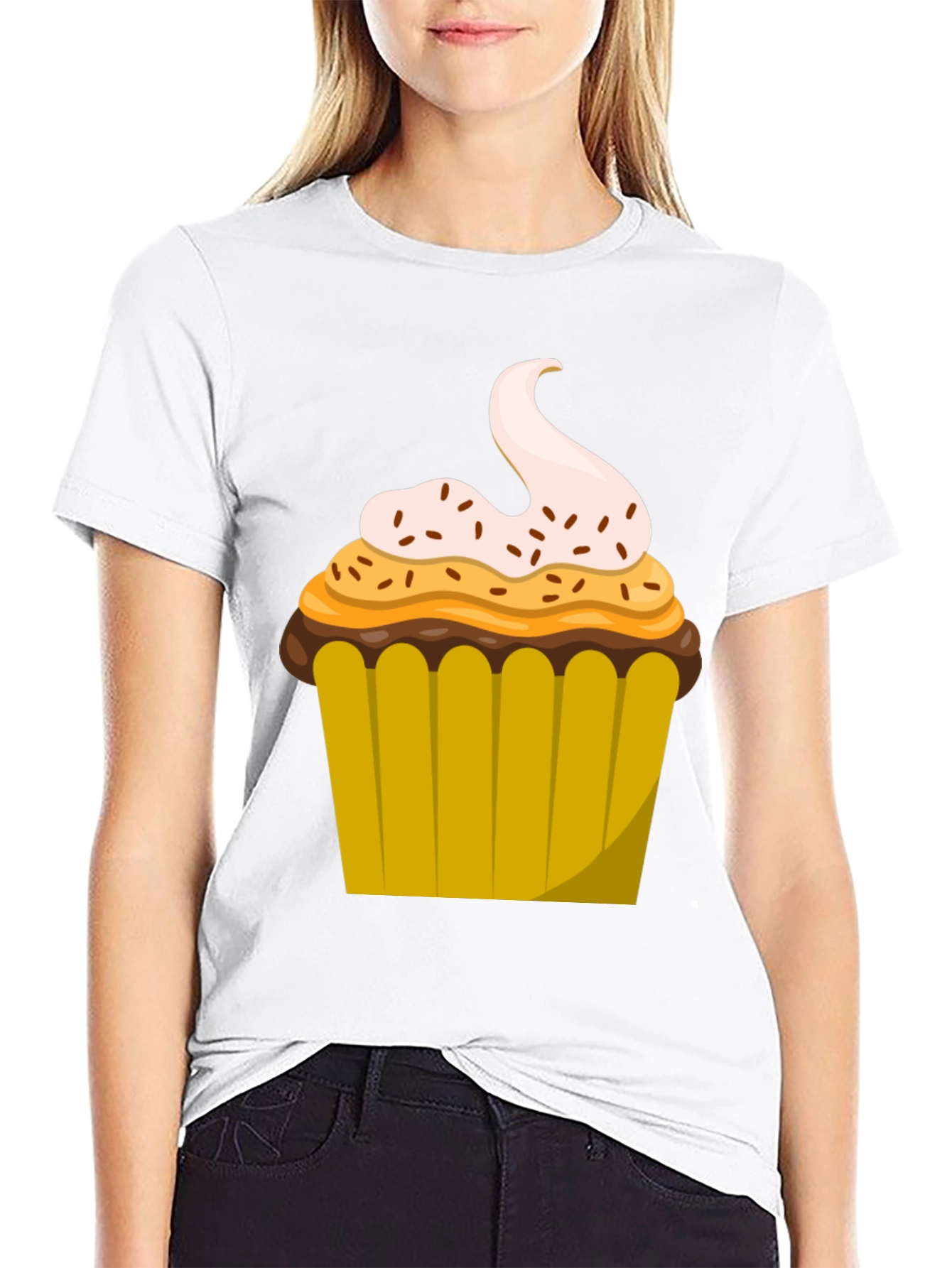 Cupcake Graphic Tee - Sweet Tooth Fashion