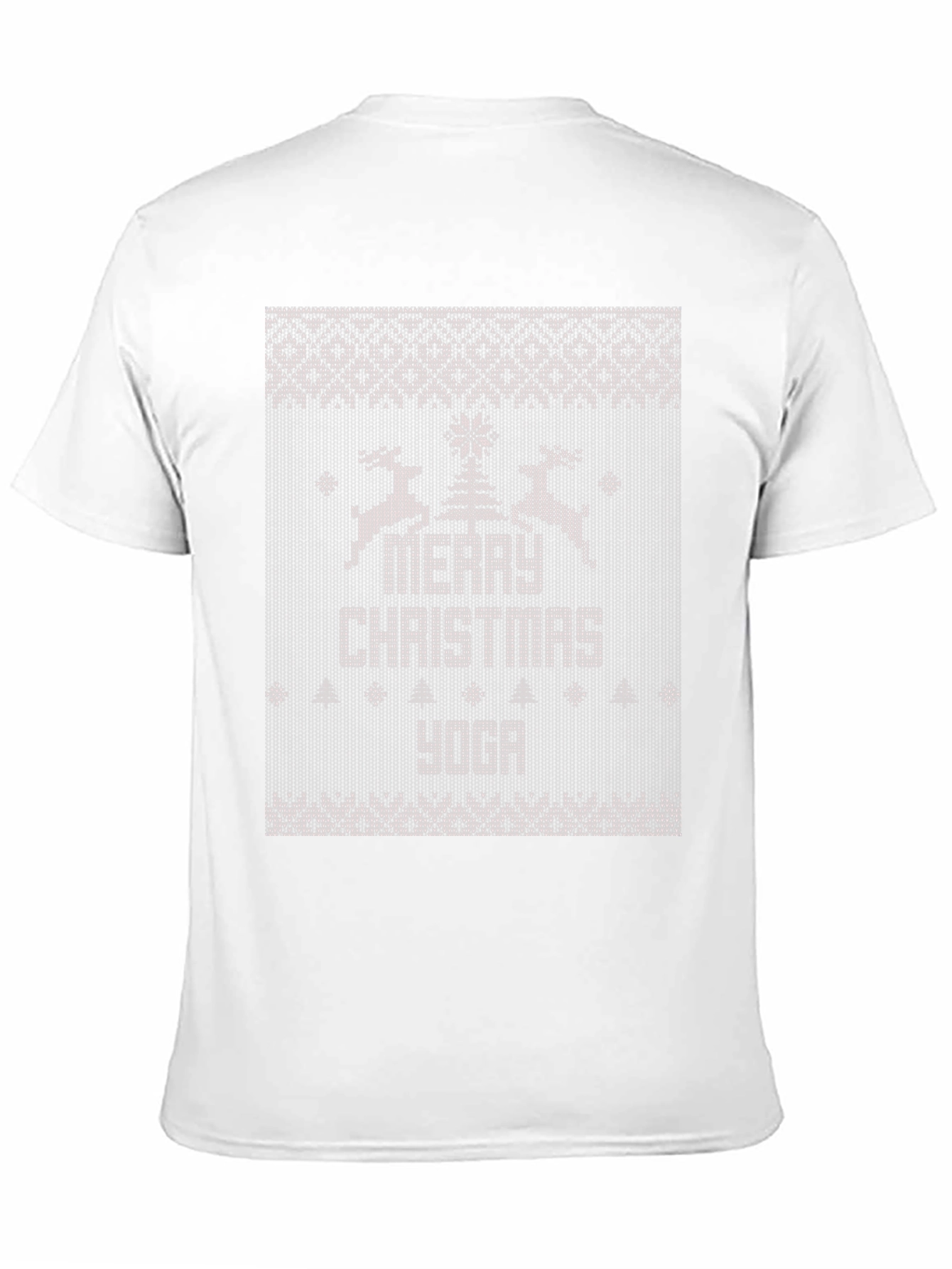 Merry Christmas Yoga Ugly Sweater Style T-Shirt