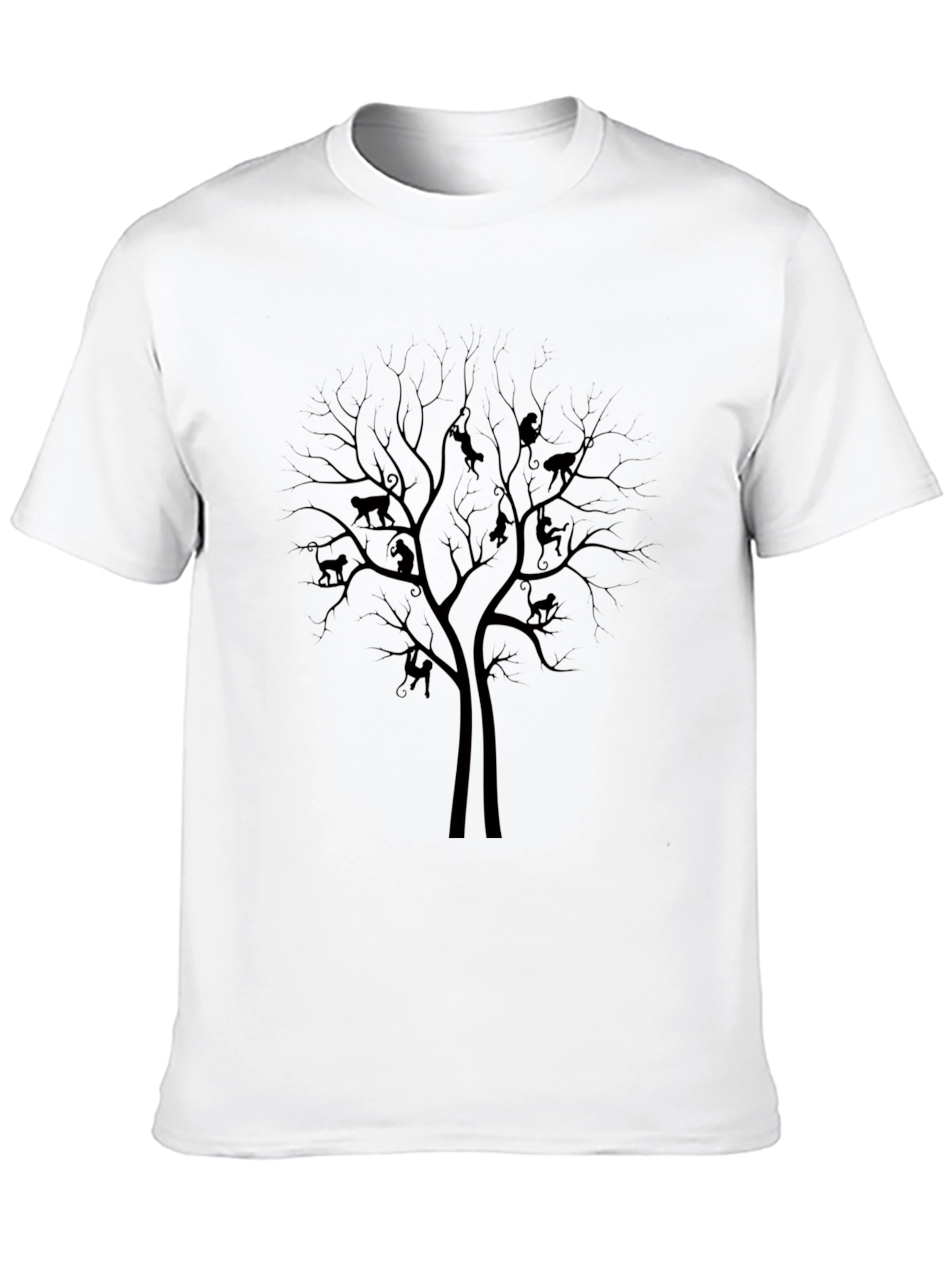 Monkey Tree Graphic Tee - Nature Inspired Mens T-Shirt