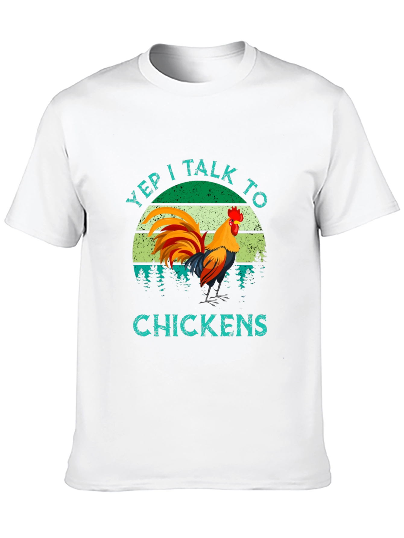 Yep I Talk to Chickens Graphic T-Shirt