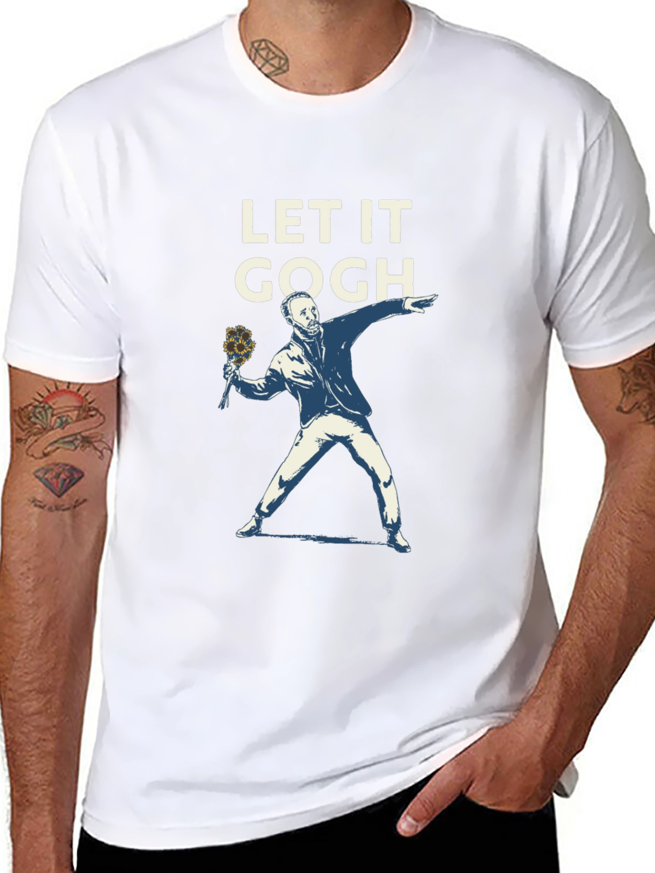 Let It Gogh T-Shirt - Artistic Graphic Tee