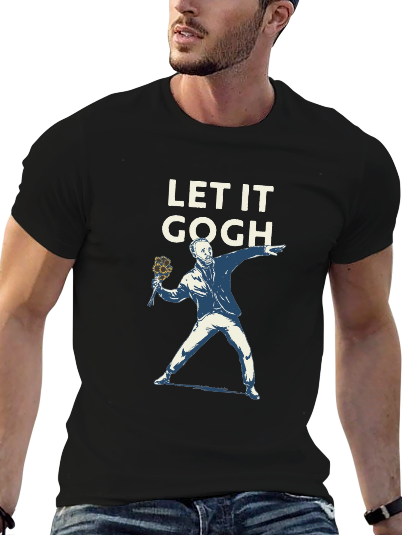 Let It Gogh T-Shirt - Artistic Graphic Tee