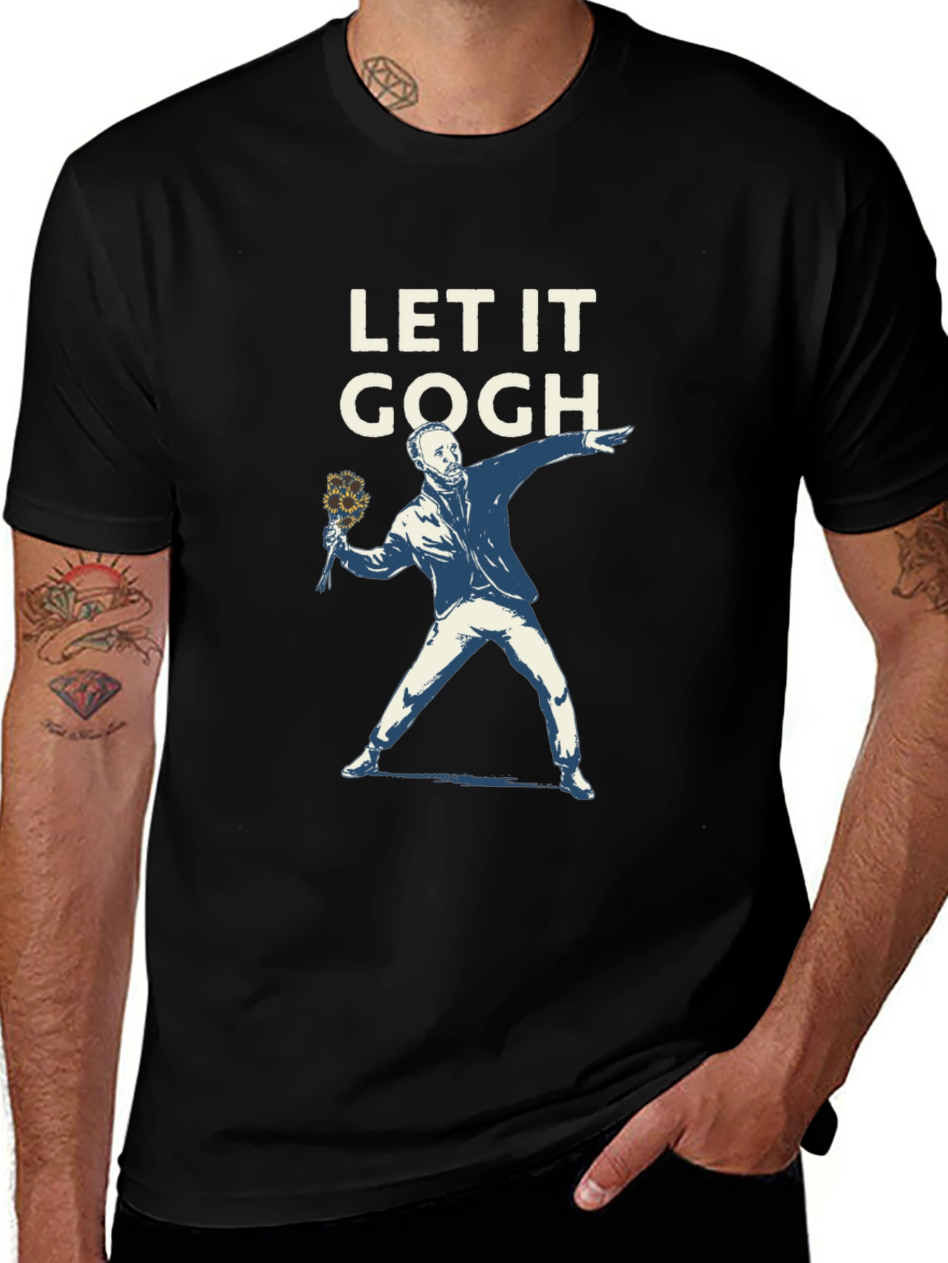 Let It Gogh T-Shirt - Artistic Graphic Tee