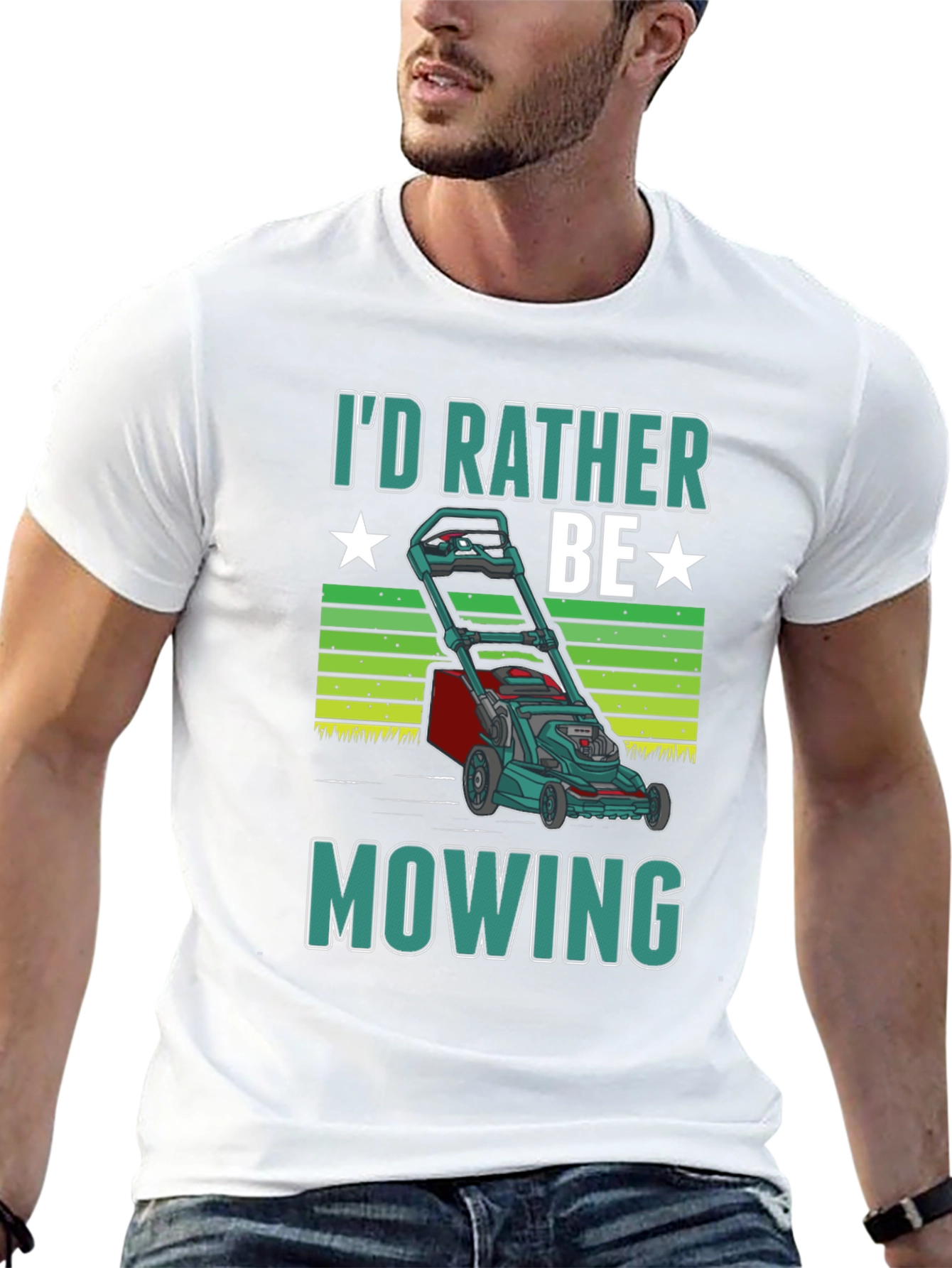 Id Rather Be Mowing T-Shirt