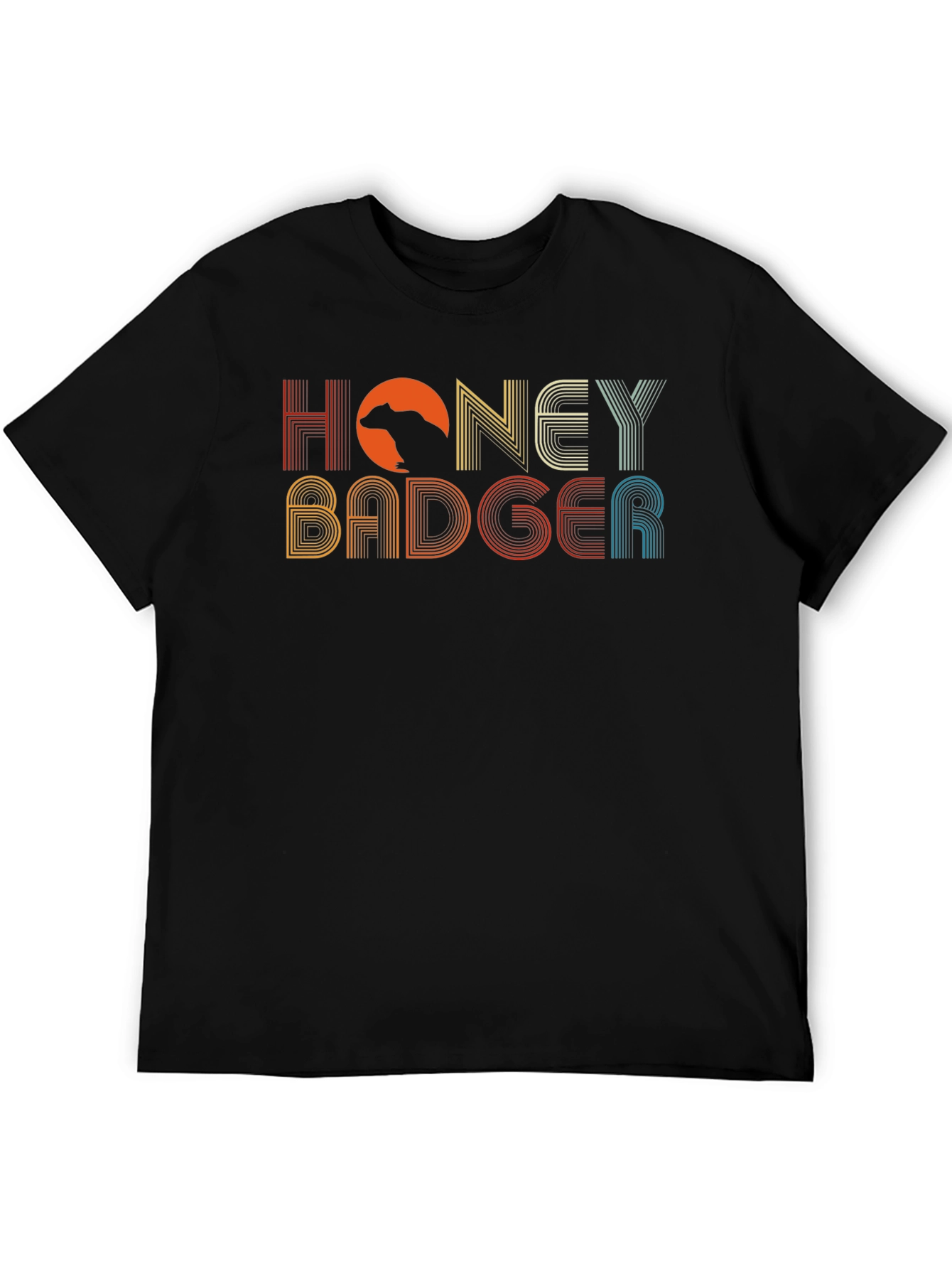 Retro Honey Badger Graphic T-Shirt