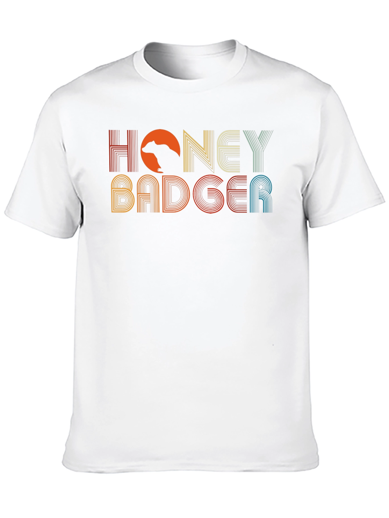Retro Honey Badger Graphic T-Shirt