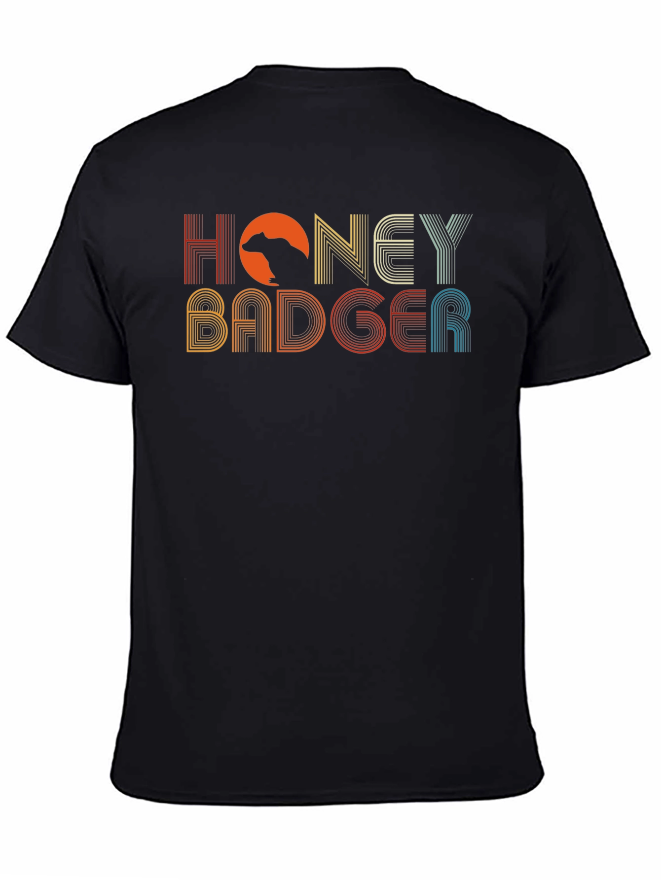 Retro Honey Badger Graphic T-Shirt