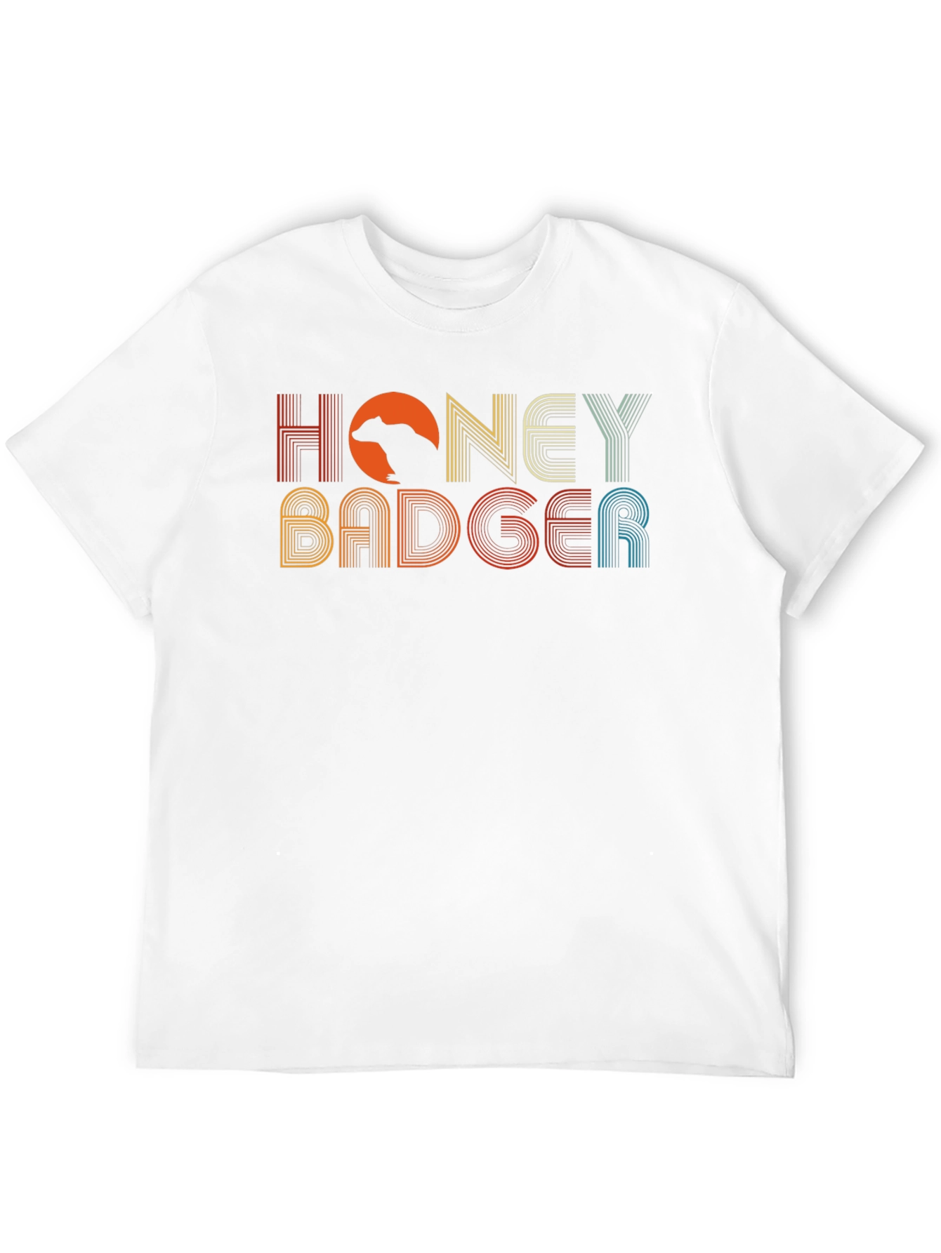 Retro Honey Badger Graphic T-Shirt