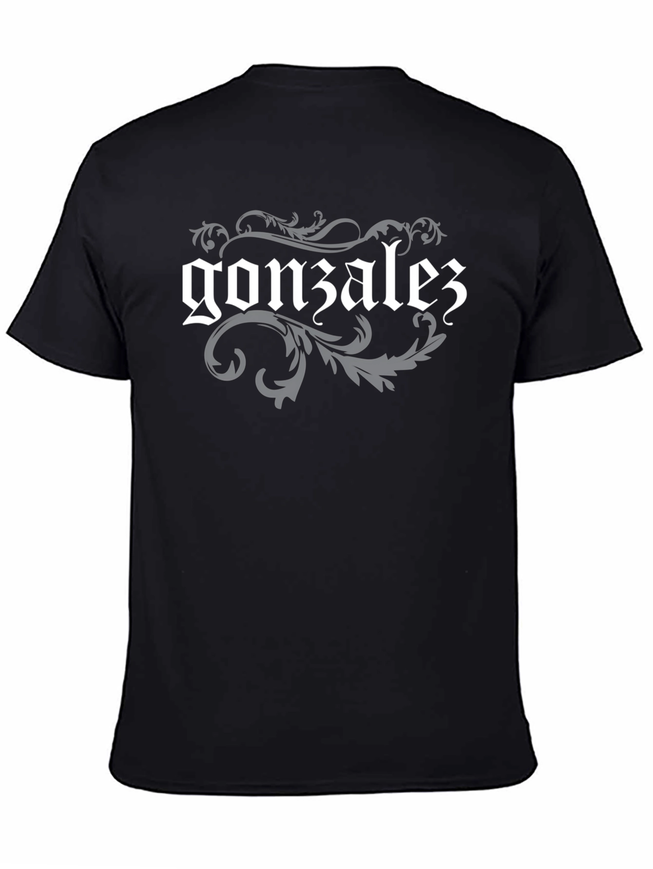 Gonzalez Surname Gothic Script T-Shirt