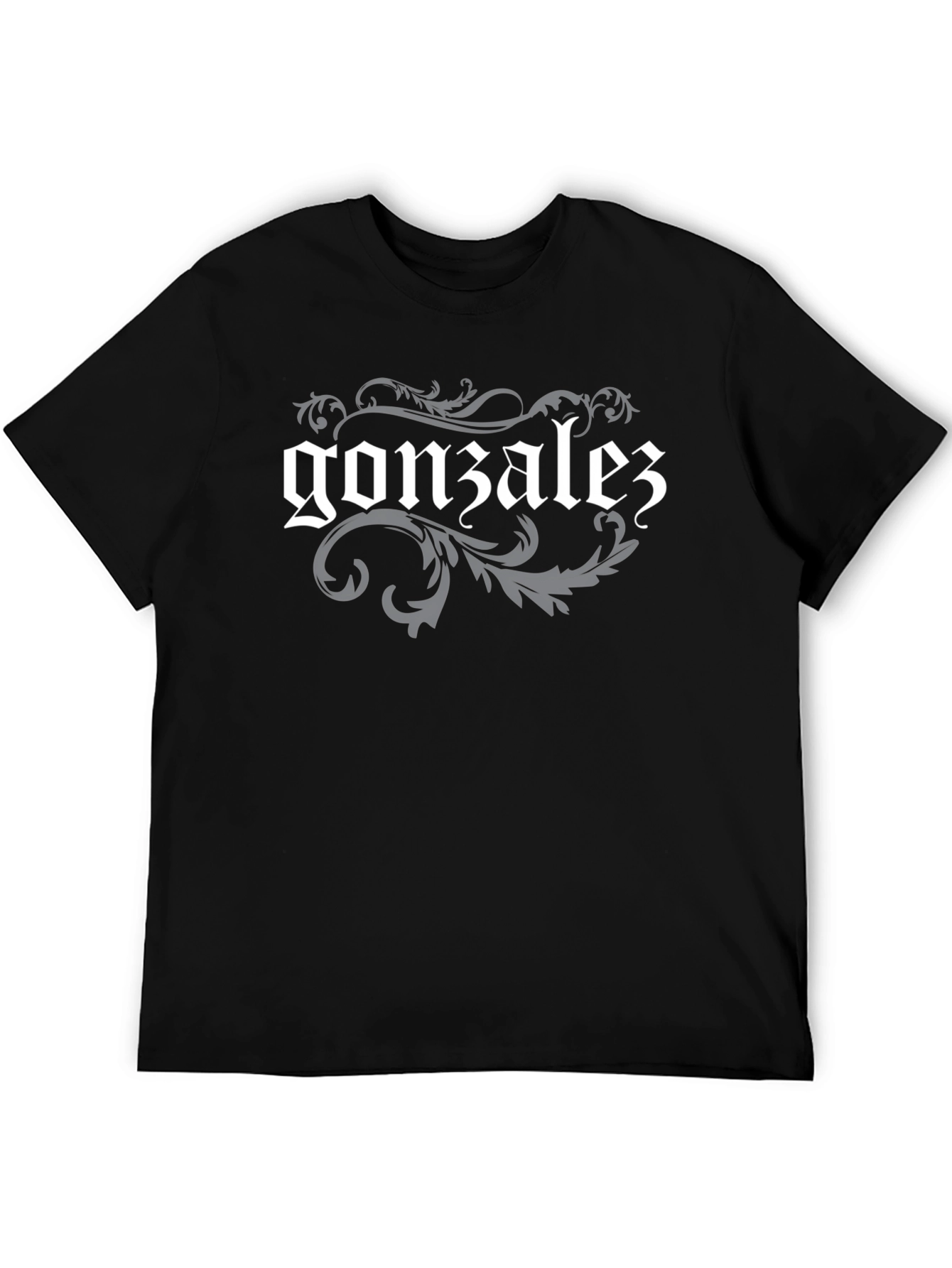 Gonzalez Surname Gothic Script T-Shirt