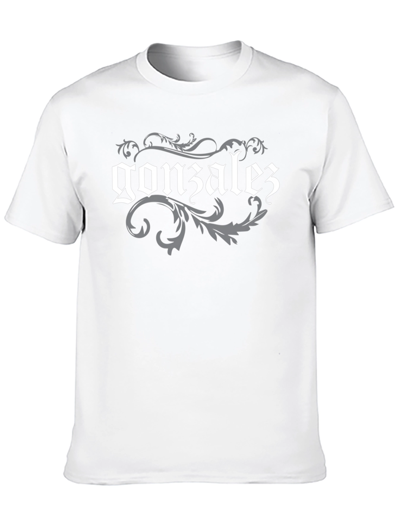 Gonzalez Surname Gothic Script T-Shirt