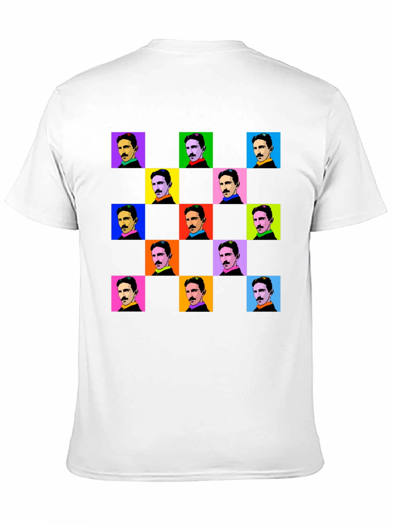 Nikola Tesla Pop Art T-Shirt - Black