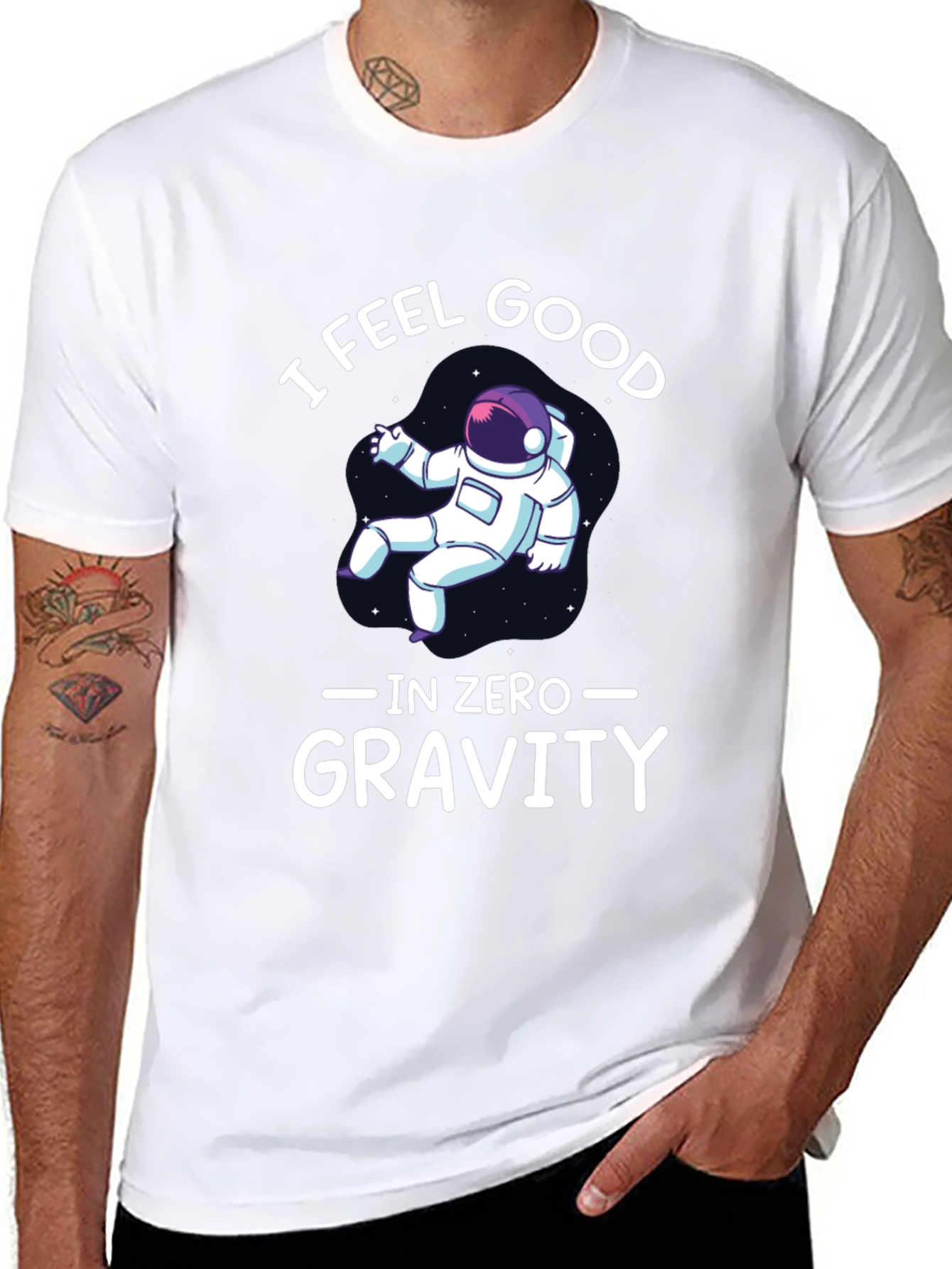 I Feel Good in Zero Gravity Graphic T-Shirt