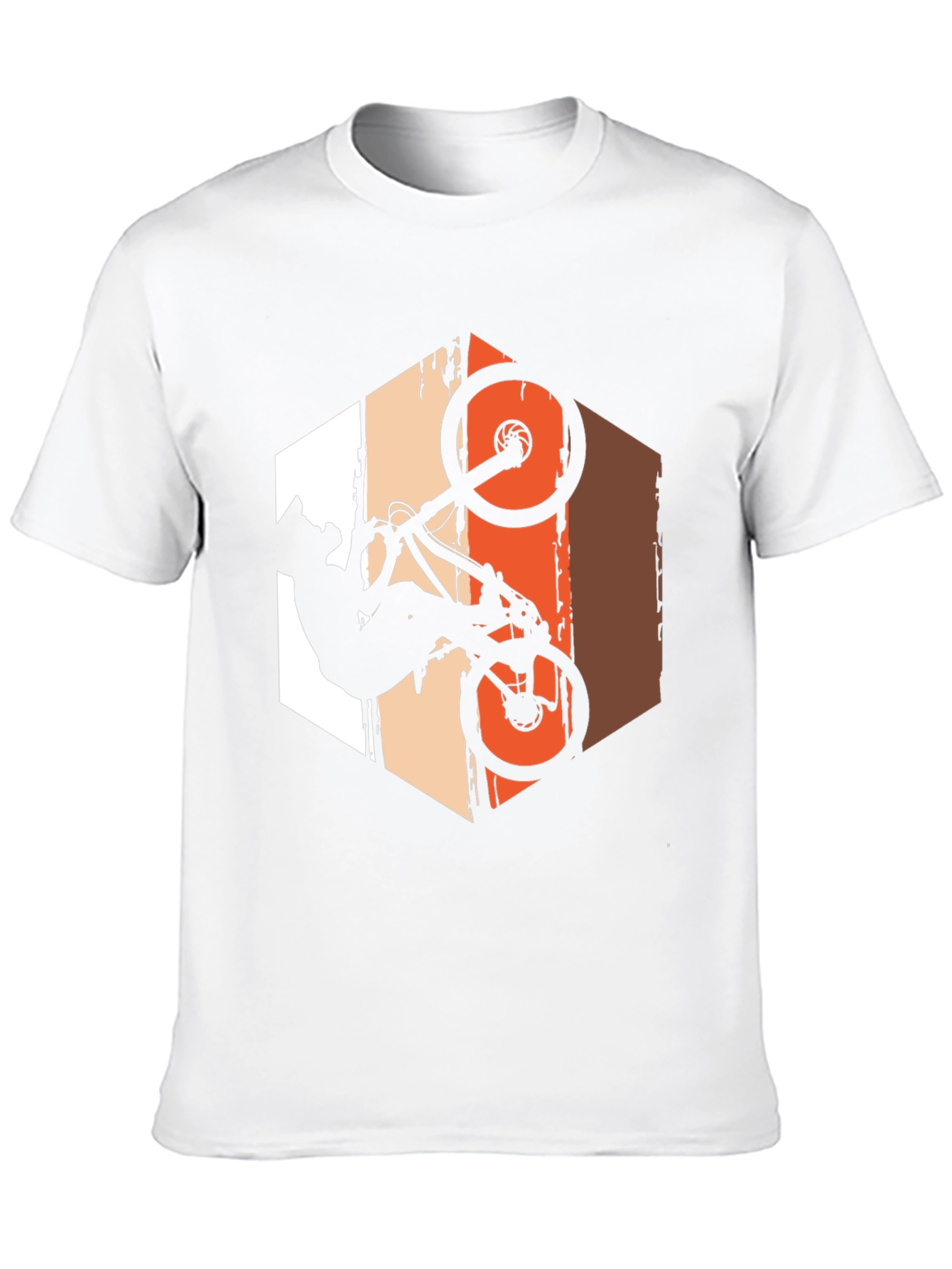 Mountain Bike Stunt T-Shirt - Rider Silhouette Graphic Tee