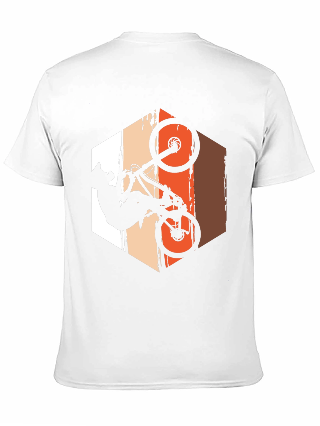 Mountain Bike Stunt T-Shirt - Rider Silhouette Graphic Tee