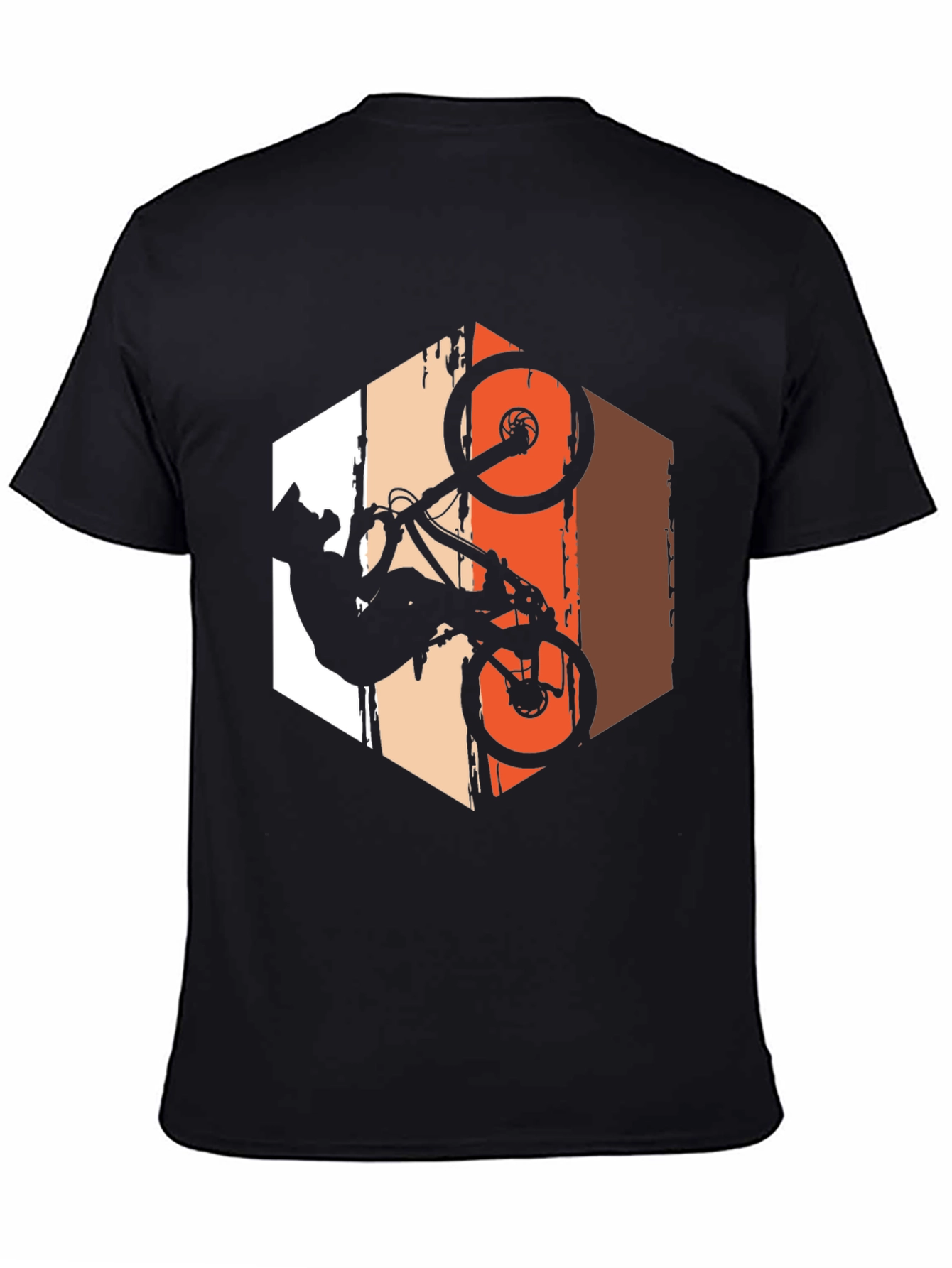 Mountain Bike Stunt T-Shirt - Rider Silhouette Graphic Tee