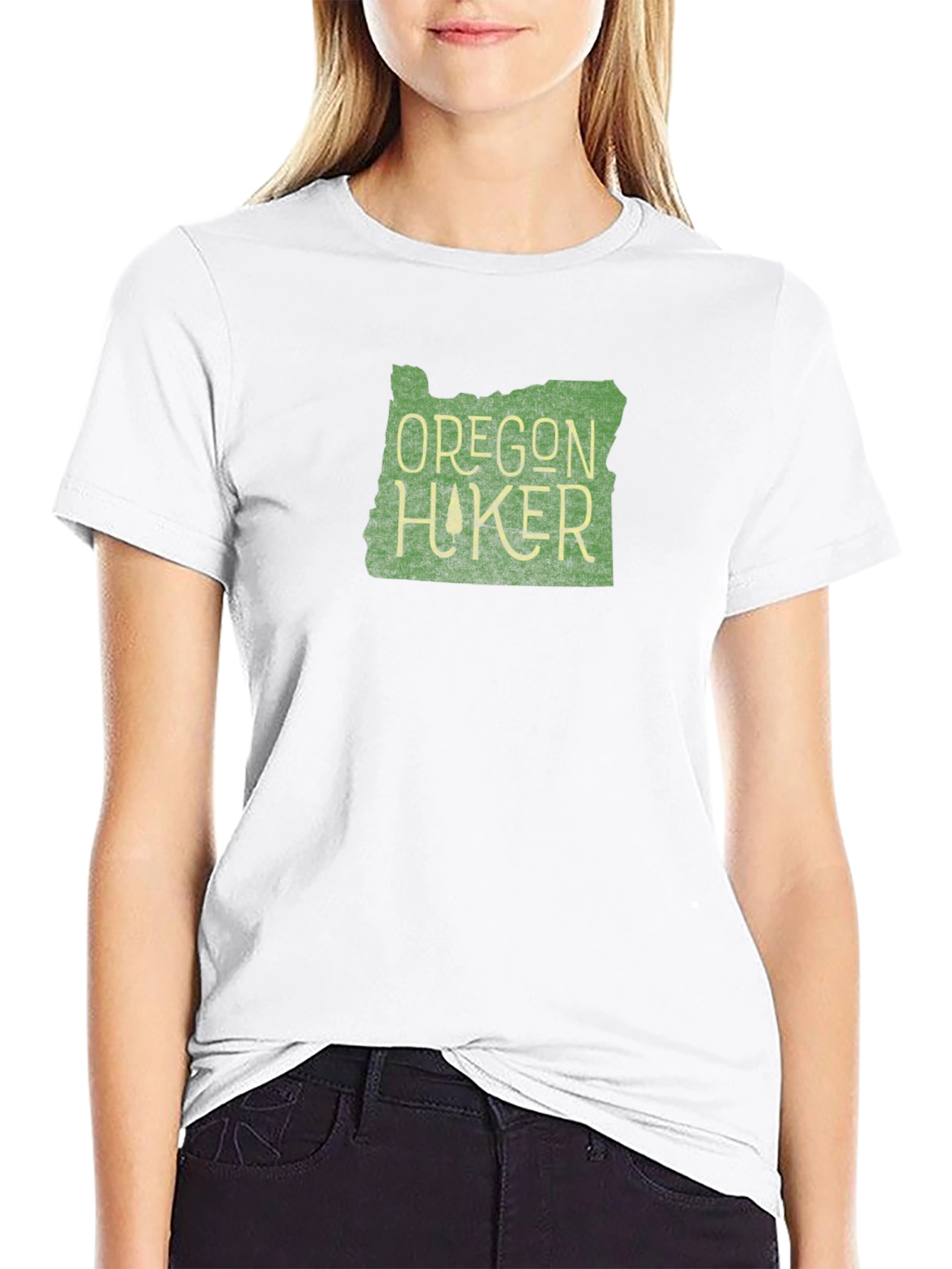 Oregon Hiker State Pride Graphic Tee - Black