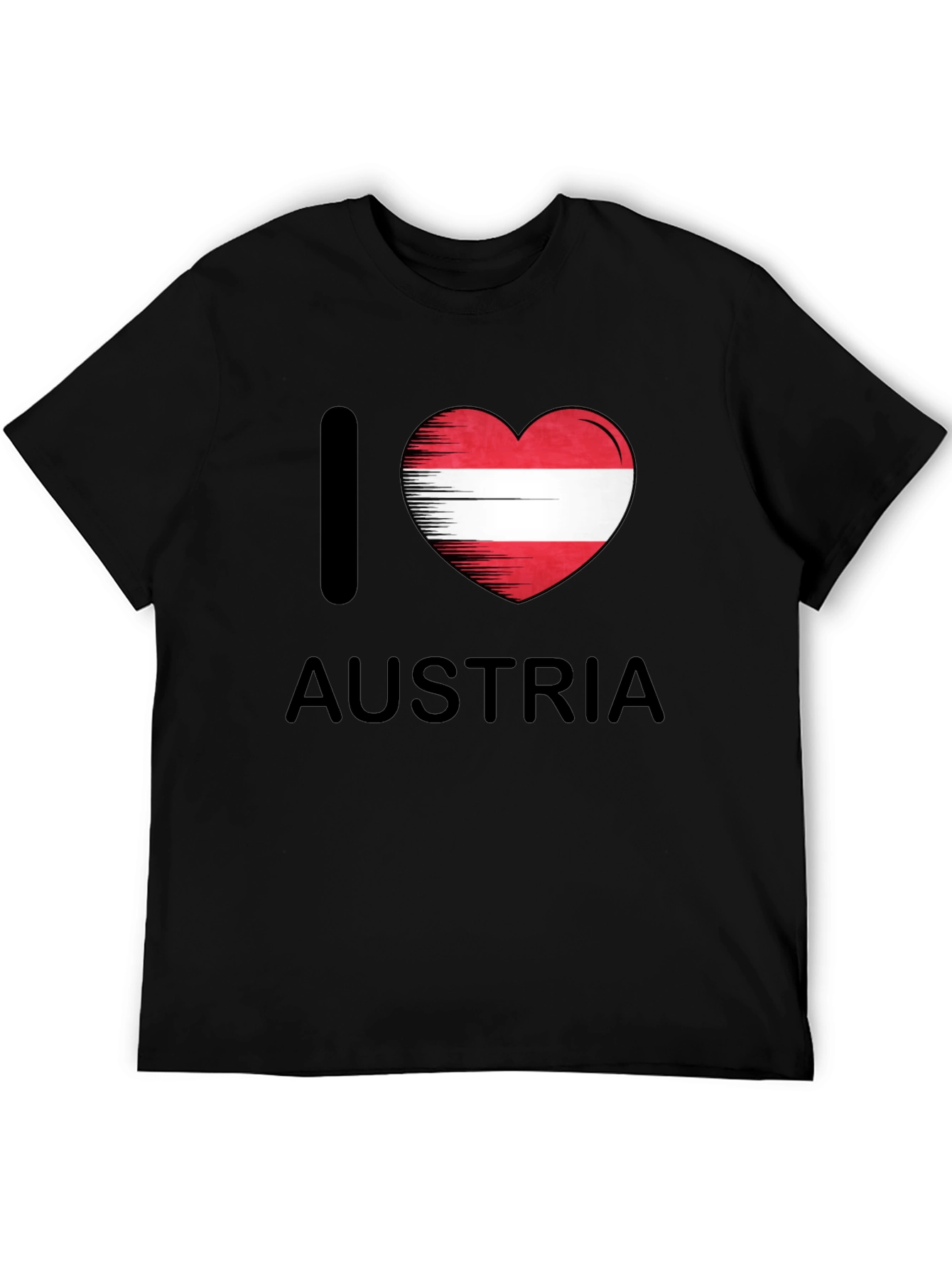 I Heart Austria T-Shirt - Austrian Flag Graphic Tee